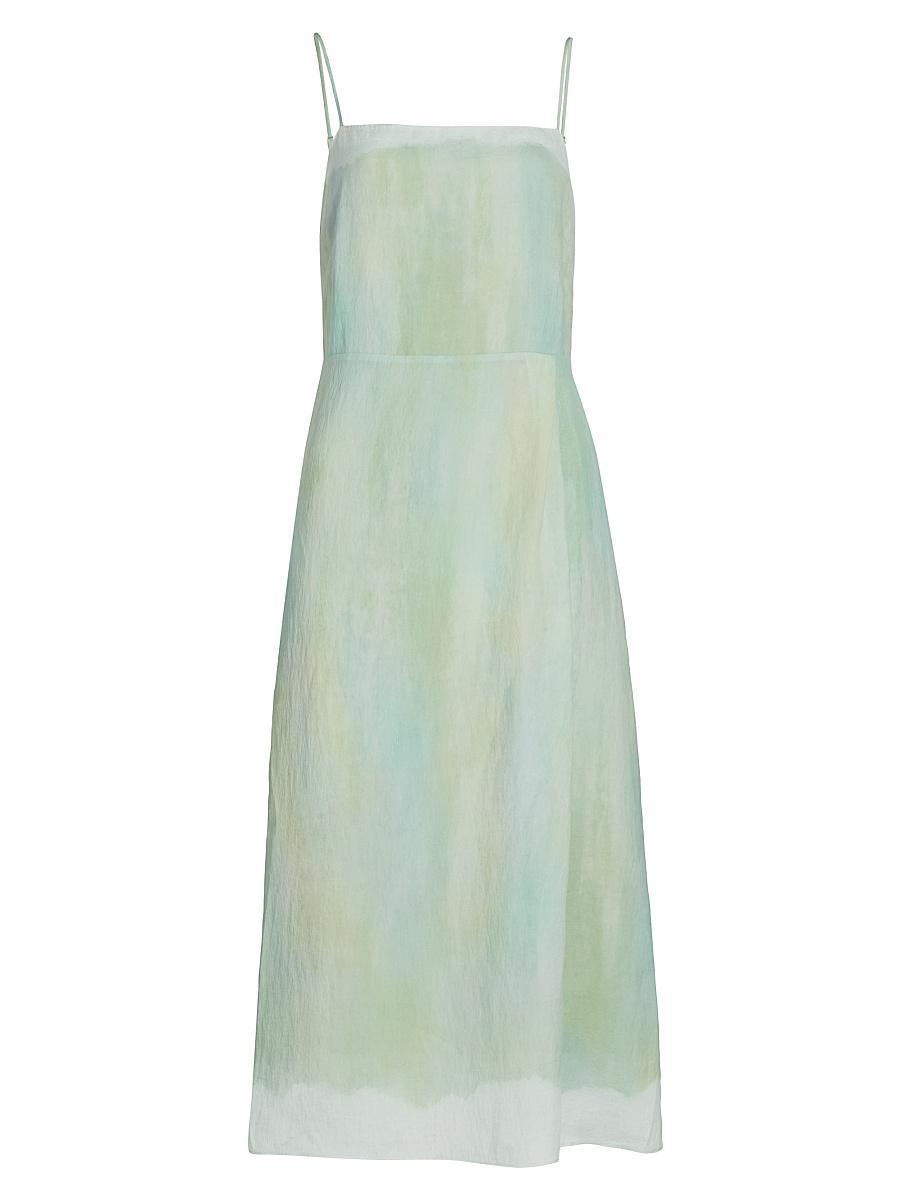 Womens Painted Pastel Midi-Dress Product Image