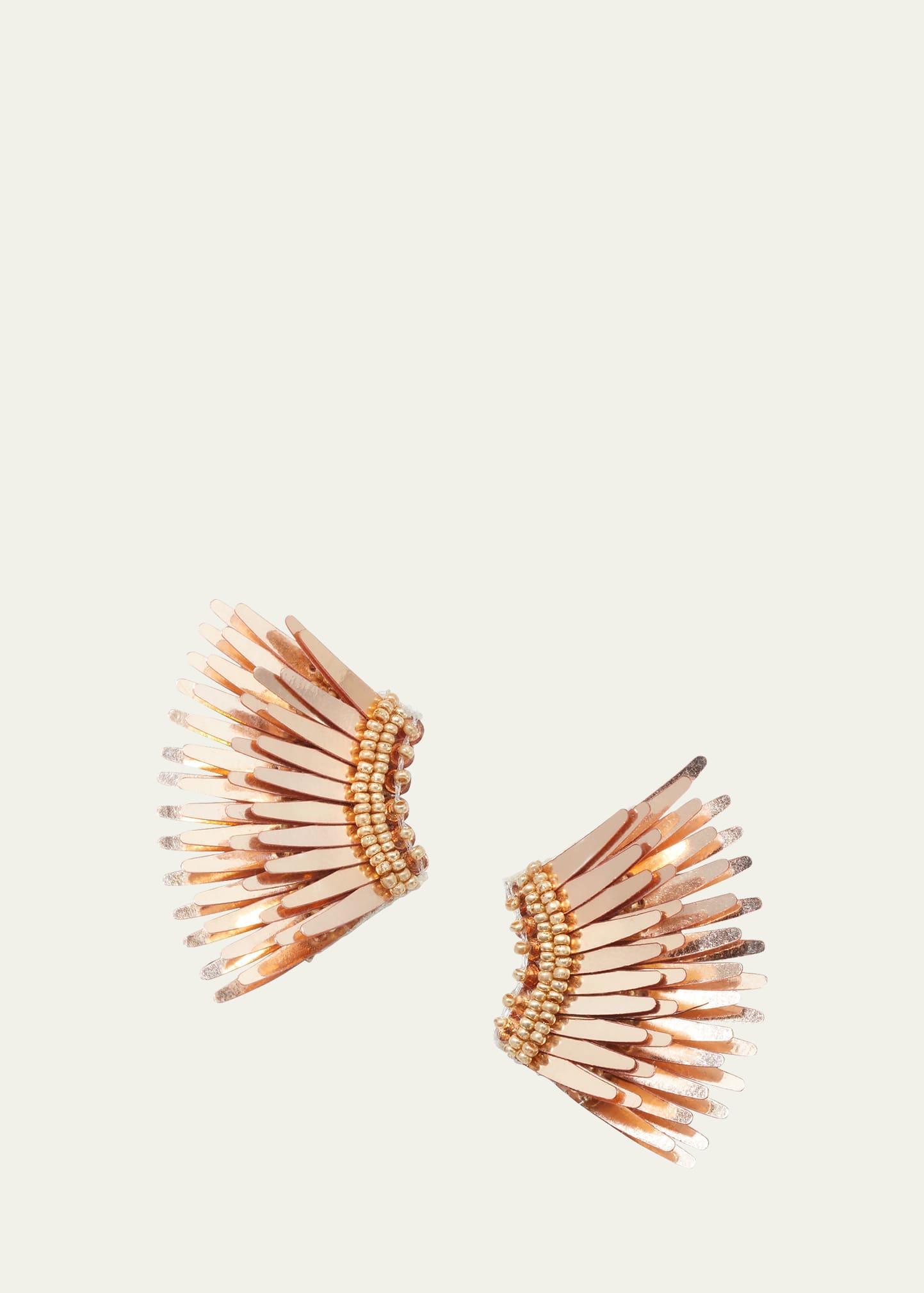 Womens Madeline Rose-Goldtone & Mixed-Media Mini Wing Earrings Product Image