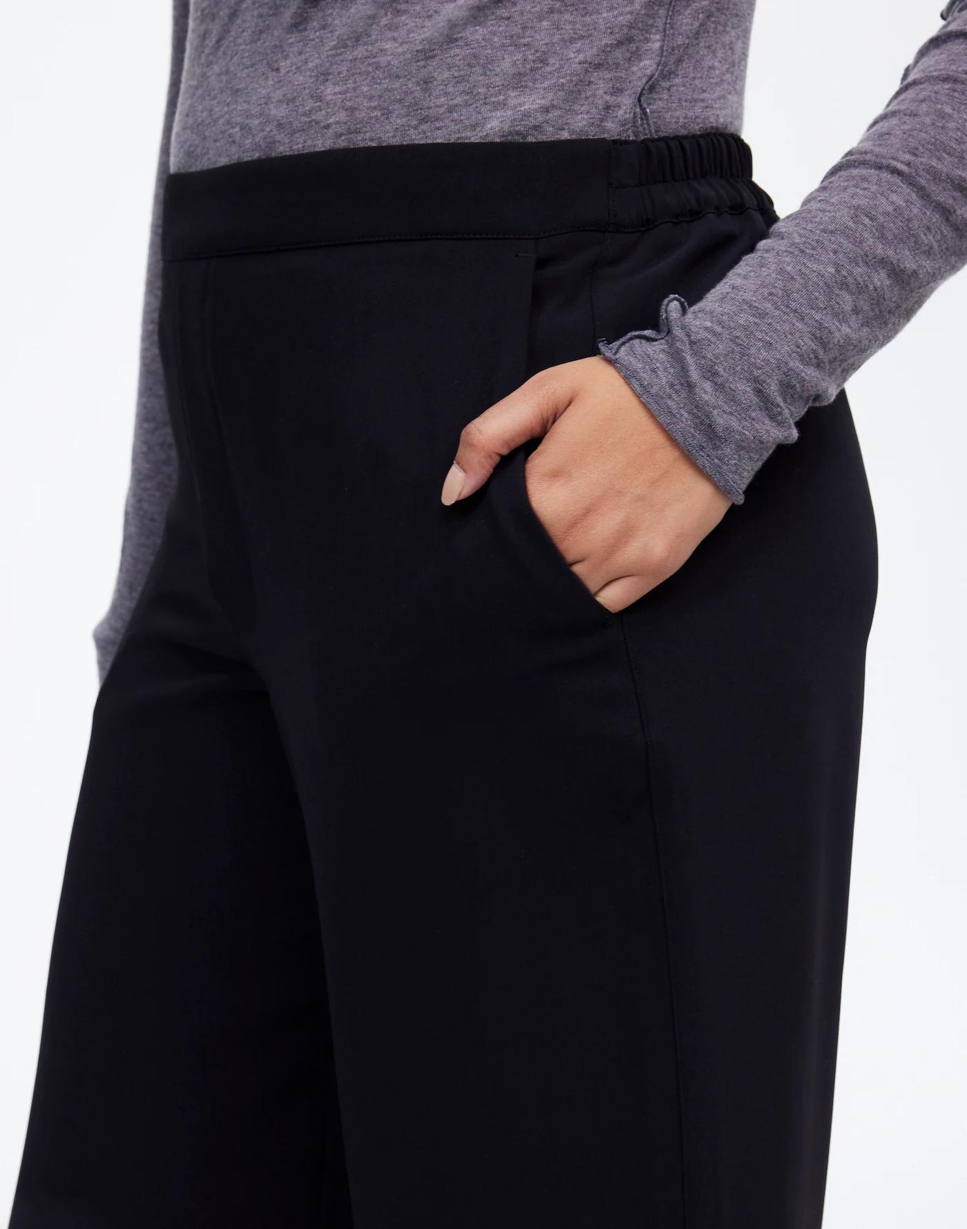 Tall Pull-On Straight Pants in Crepe Product Image