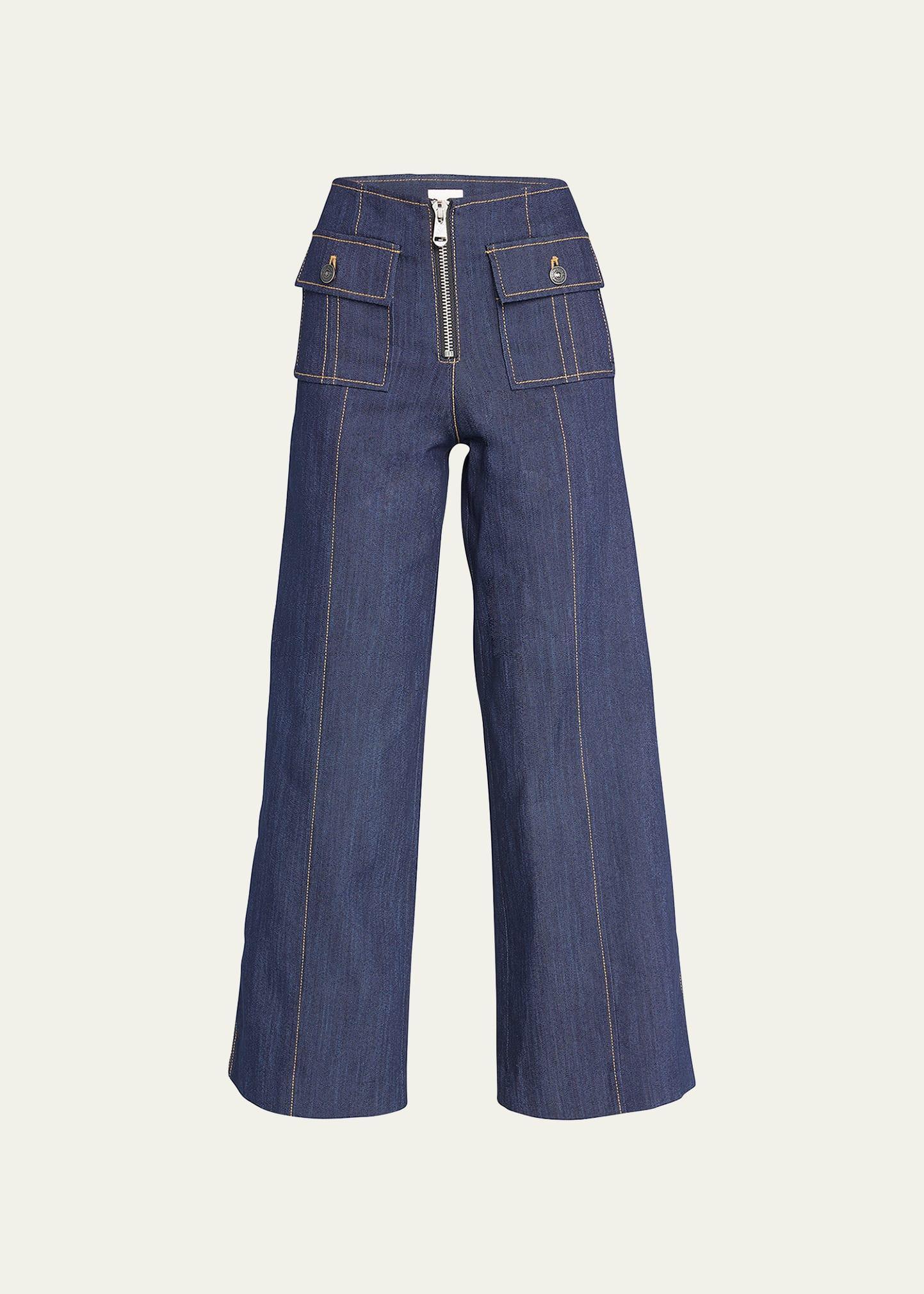 Cinq a Sept Cropped Azure Jeans in Indigo Product Image