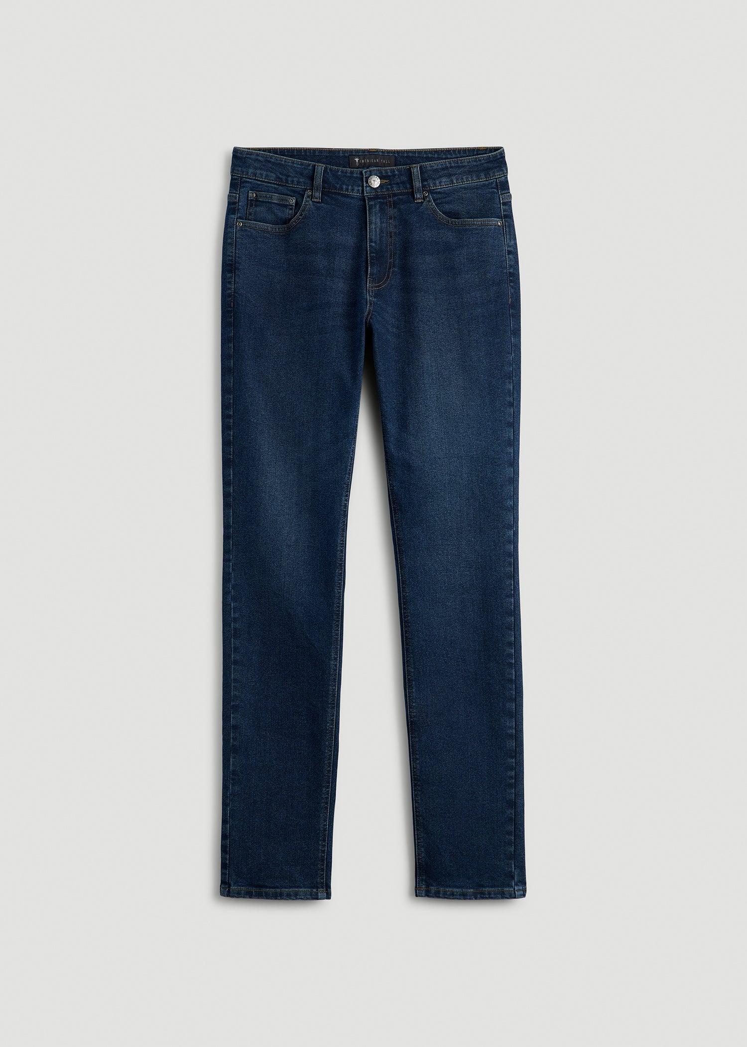 Dylan Slim Fit Jeans for Tall Men in Faded Dark Indigo Product Image