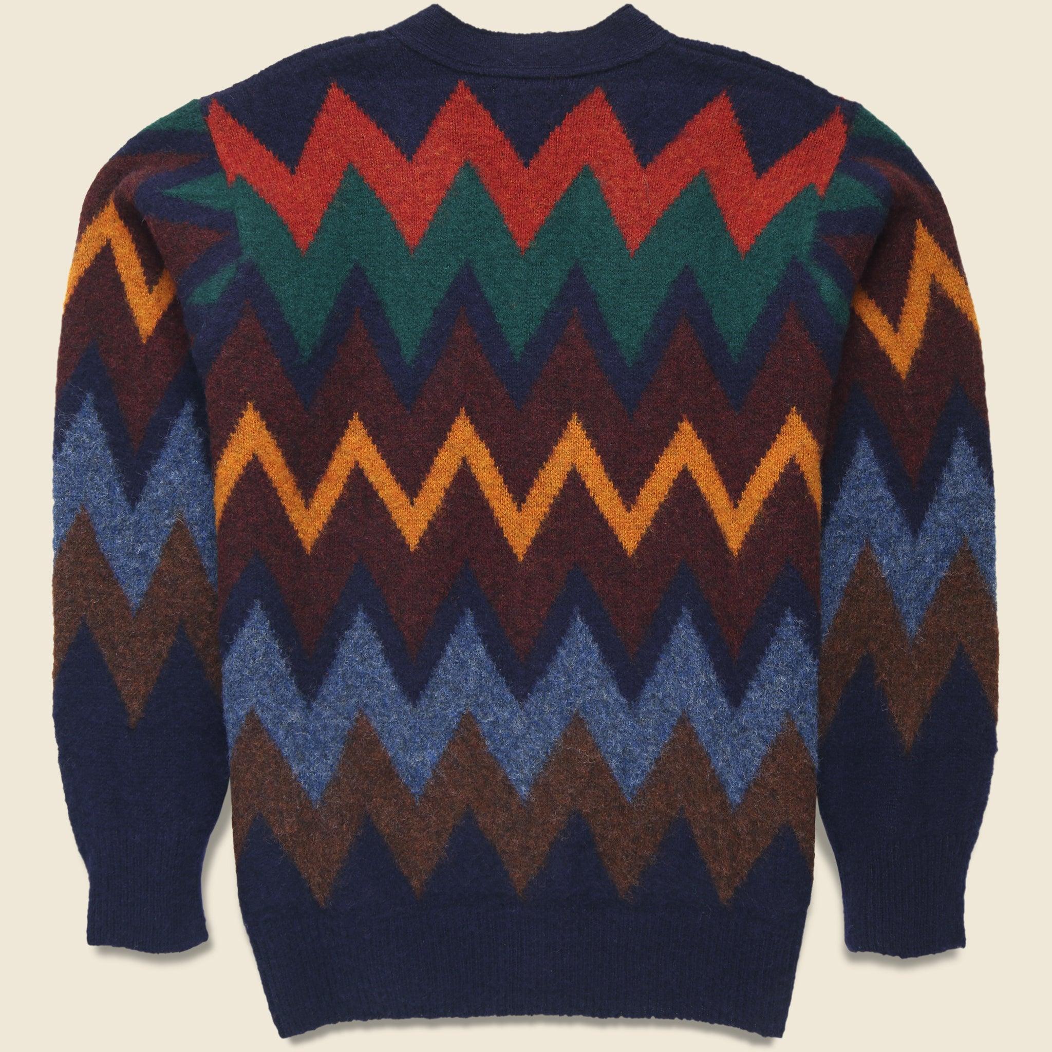 Fire in the Mind Cardigan - Navy Product Image