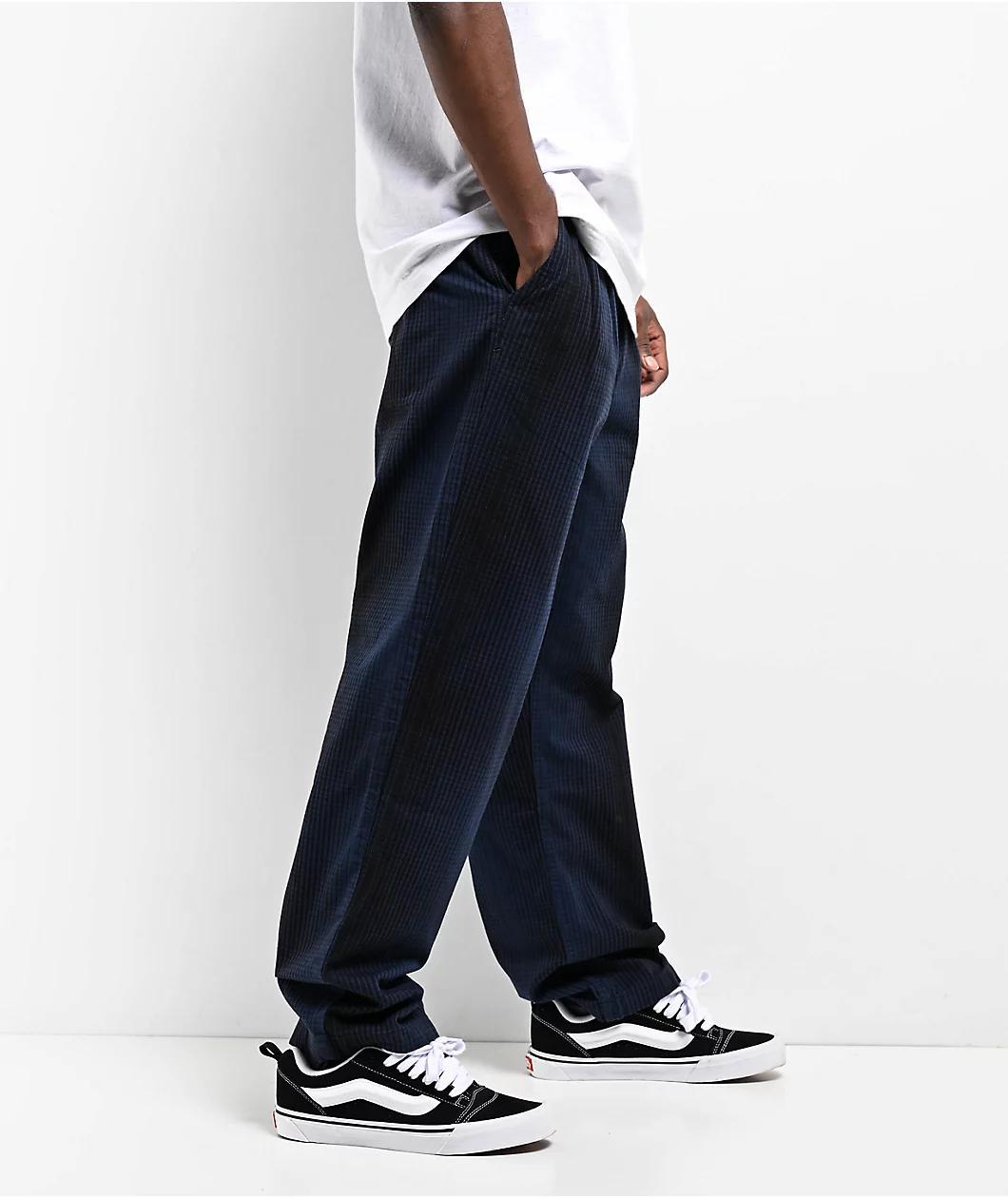Vans Black & Blue Loose Fit Chino Pants Product Image