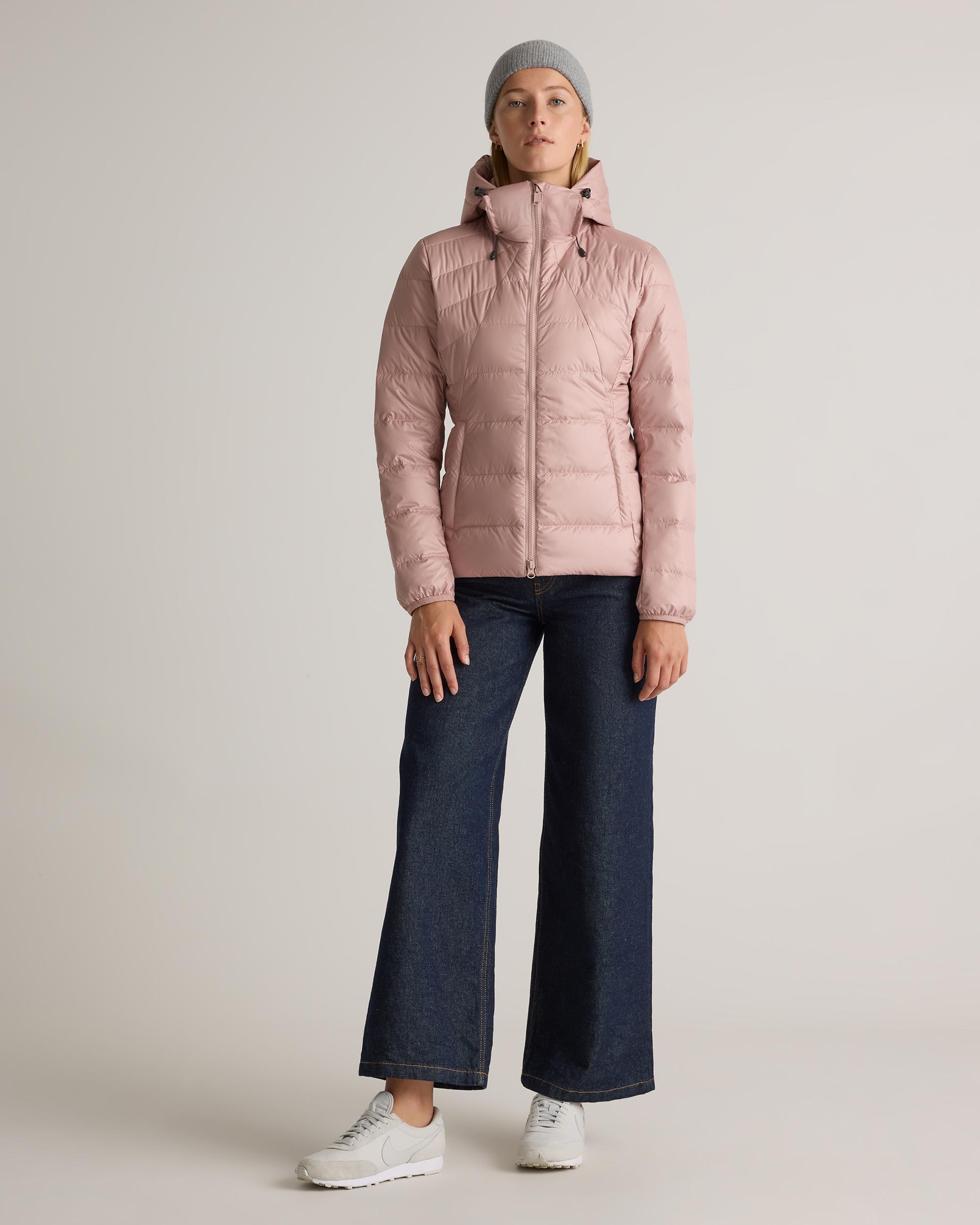 Quince | Women's Lightweight Down Packable Puffer Hooded Jacket Recycled Polyester Product Image