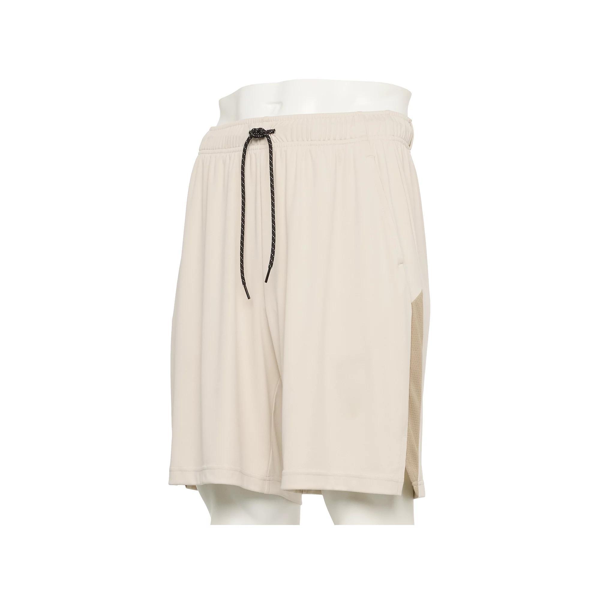 Men's Tek Gear® Adaptive 9 in. Dry Tek Shorts, Size: Small, Brown Trap Product Image