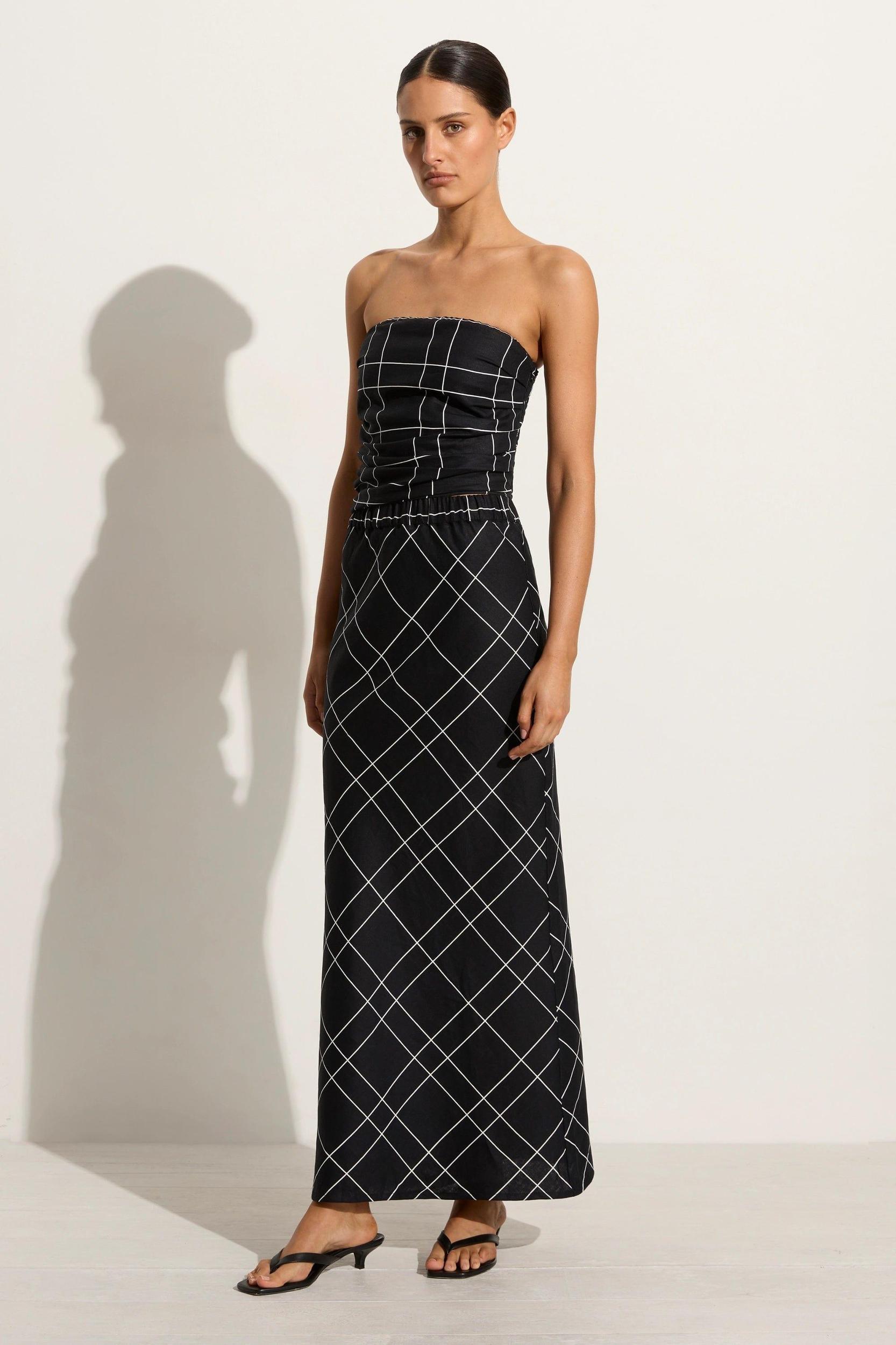 Dalicenca Skirt Letizia Check Black - Final Sale Product Image
