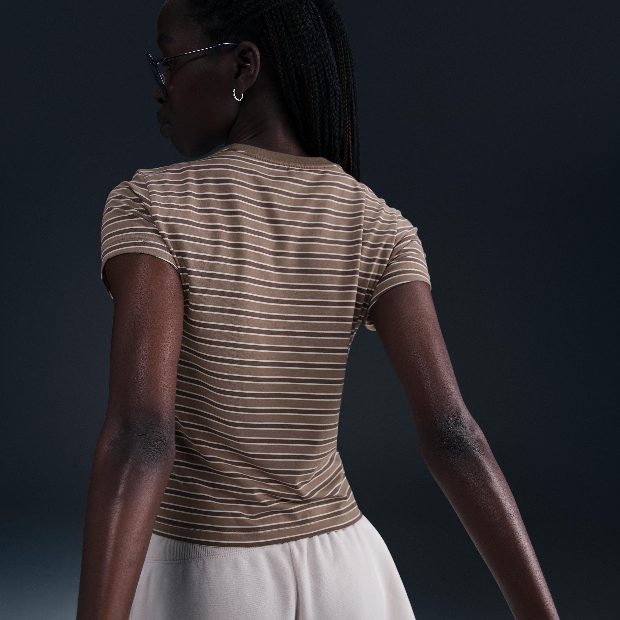 Nike Sportswear Chill Knit Women's Slim Striped T-Shirt Product Image
