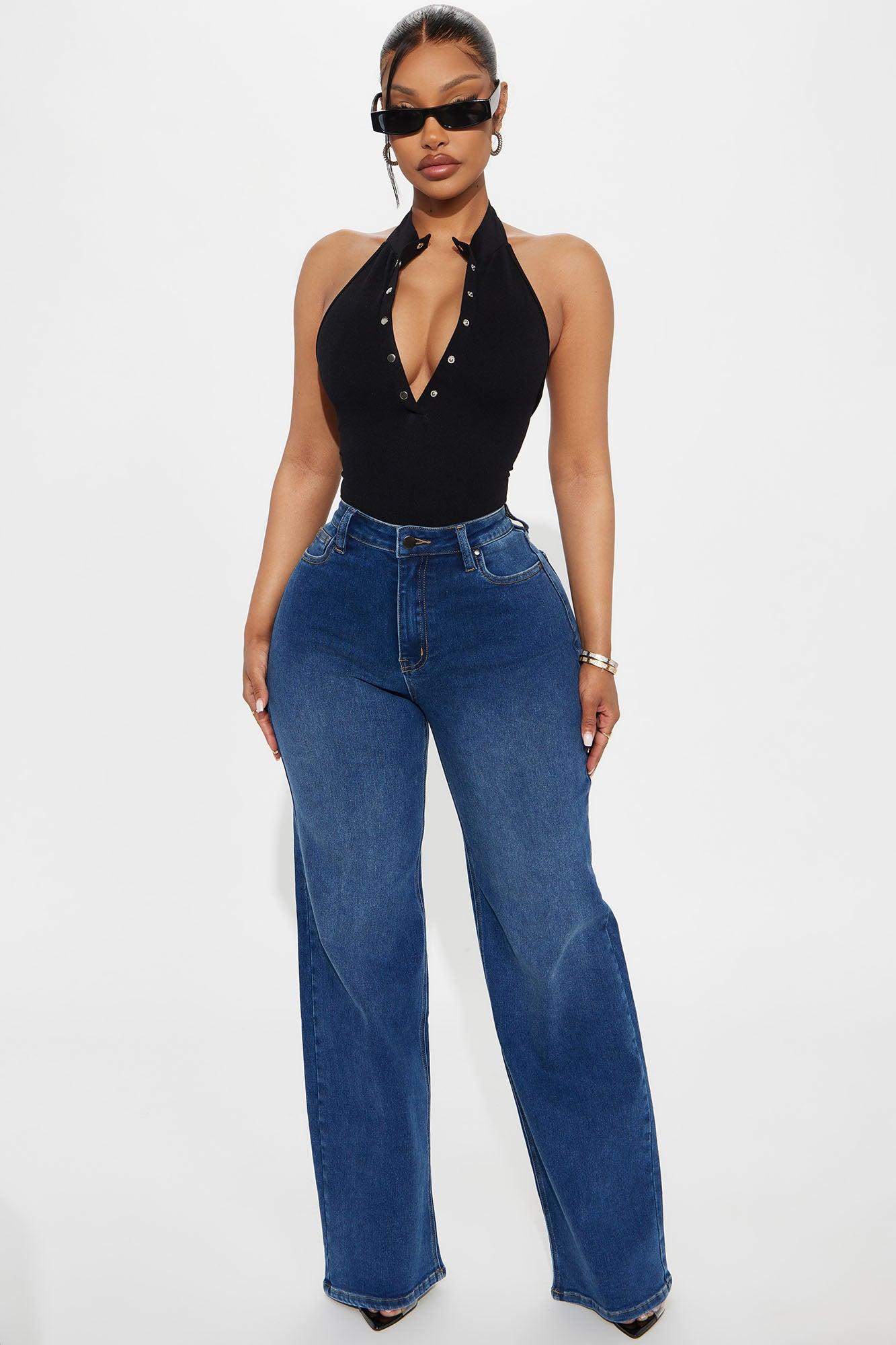 Like A Pro Mock Neck Halter Bodysuit - Black Product Image