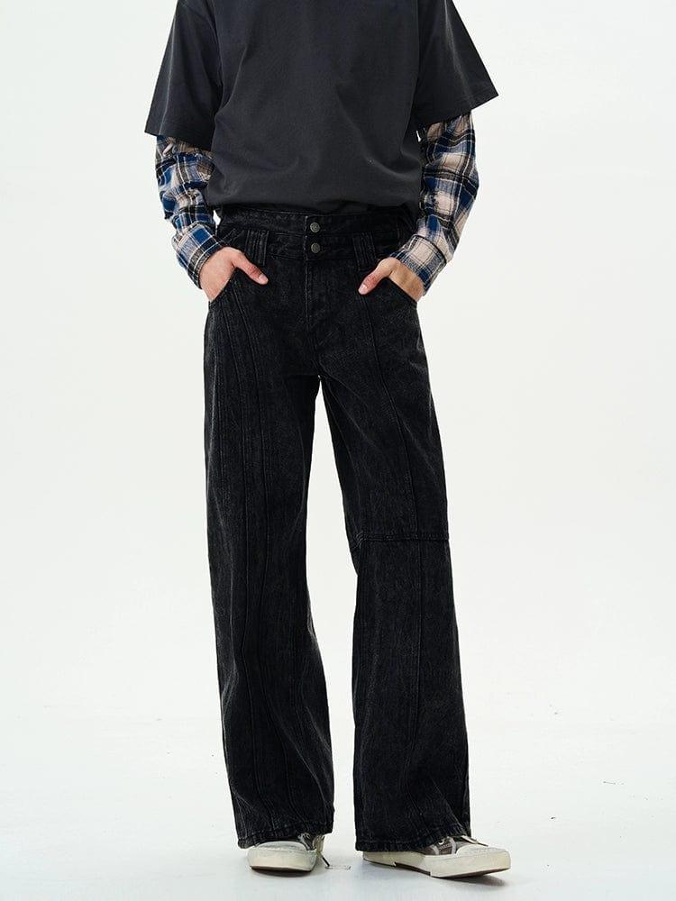 RT No. 12002 BLACK RODEO STRAIGHT JEANS Product Image