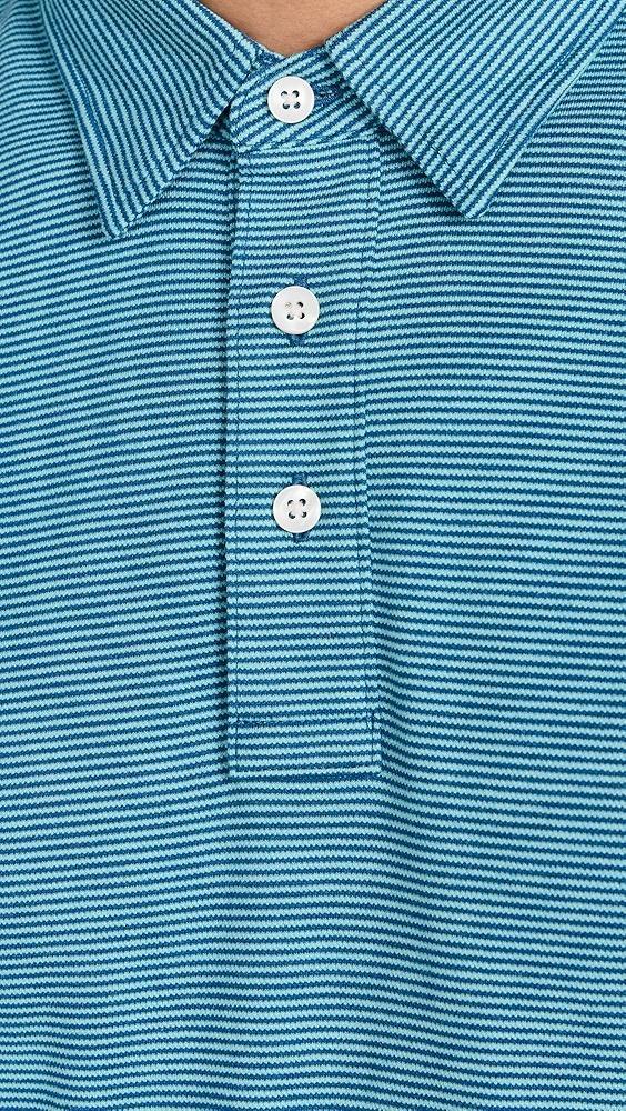 Faherty Short Sleeve Movement Pique Polo | Shopbop Product Image