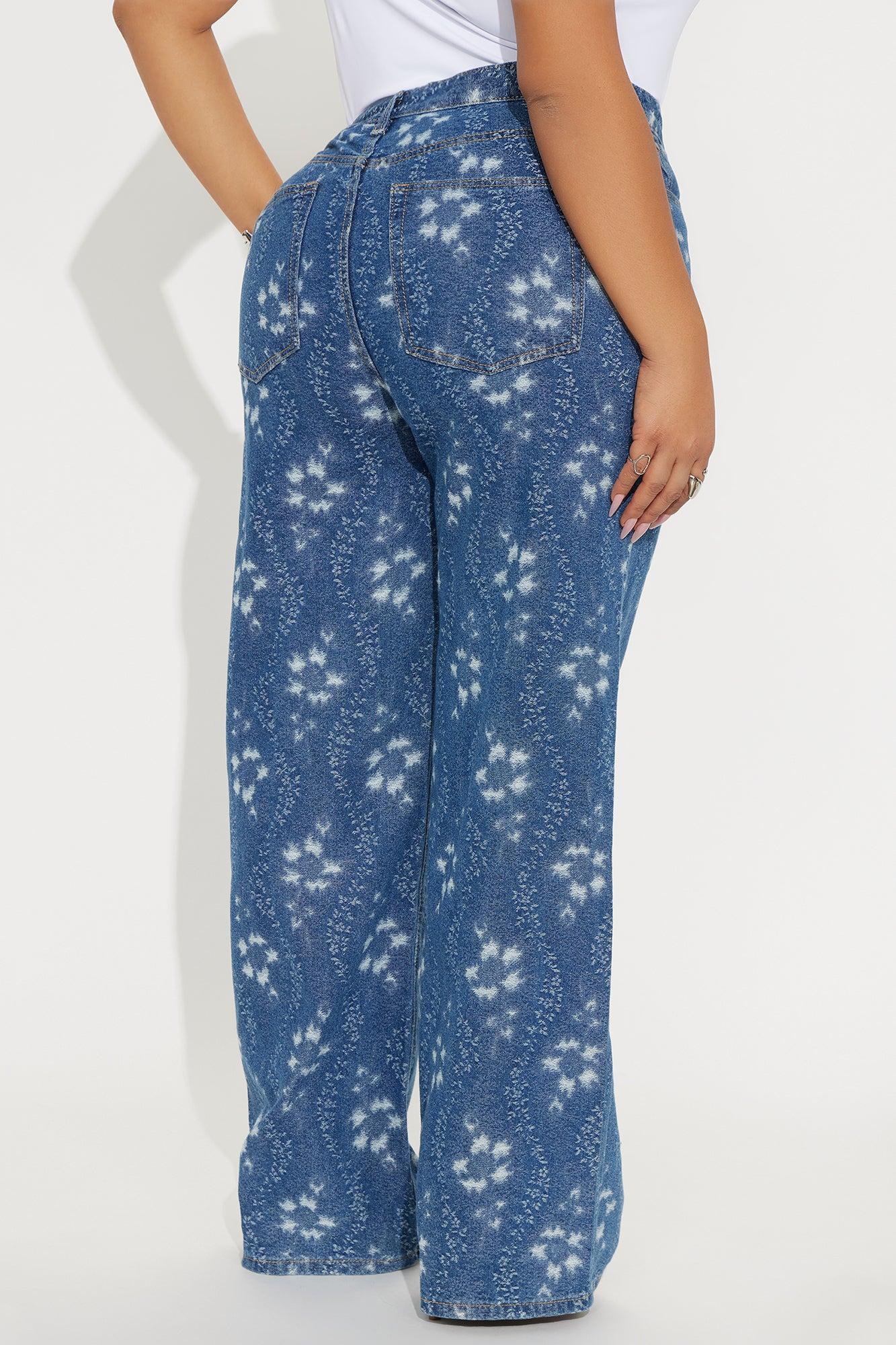Kaleidoscope Dreams Straight Leg Jeans - Medium Wash Product Image