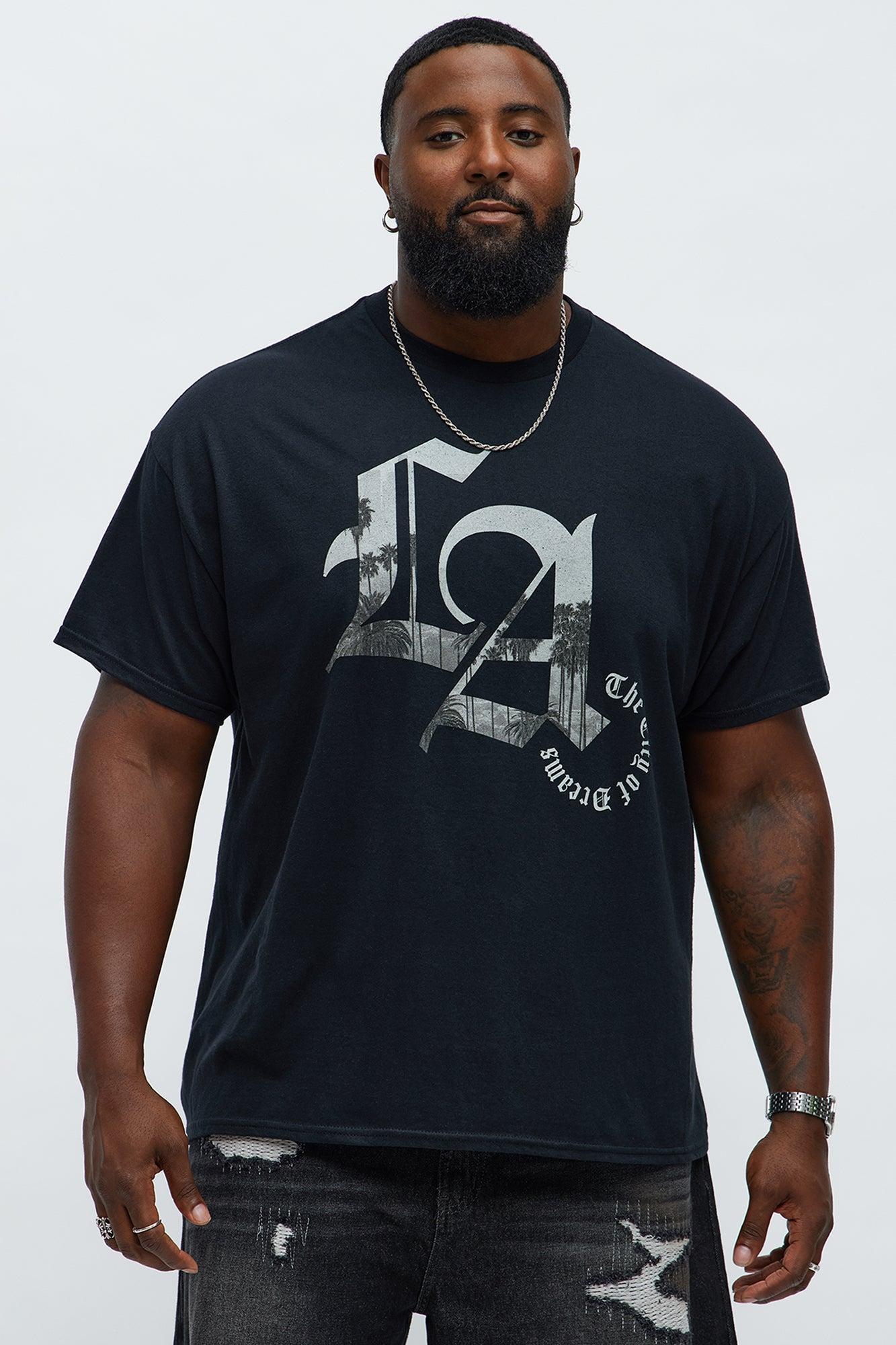 City Of LA Initial Short Sleeve Tee - Black Product Image