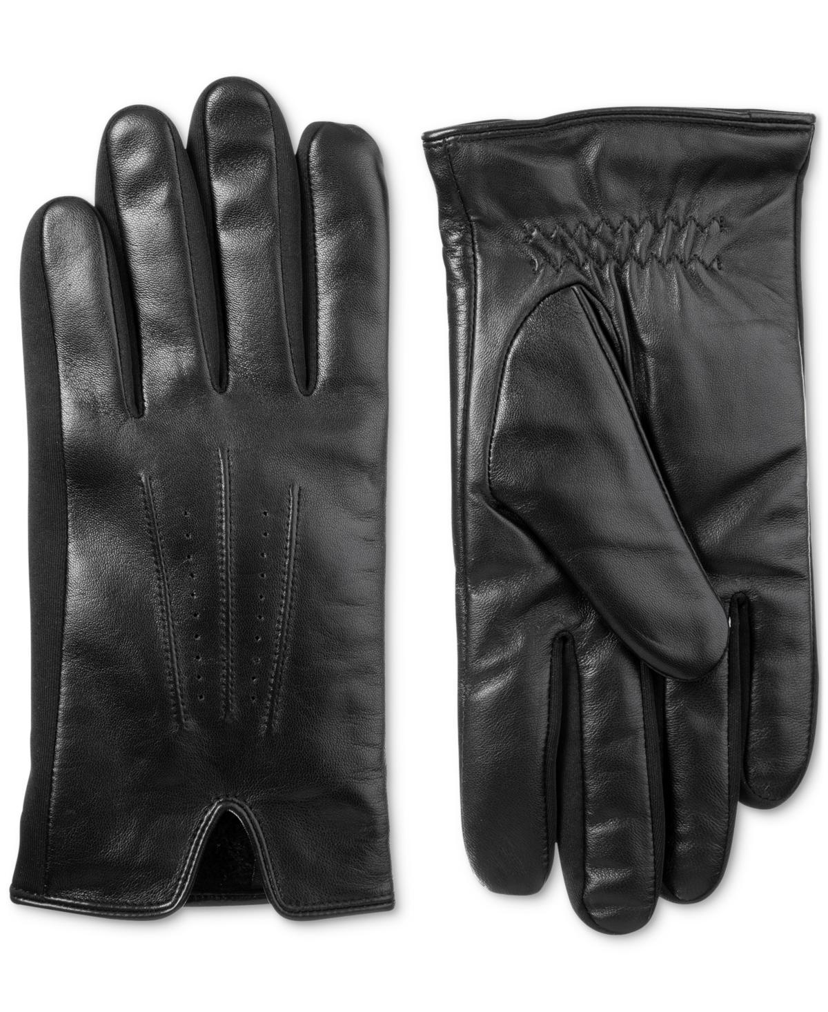 Isotoner Signature Mens Touchscreen Stretch Gloves with Watch Vent Product Image