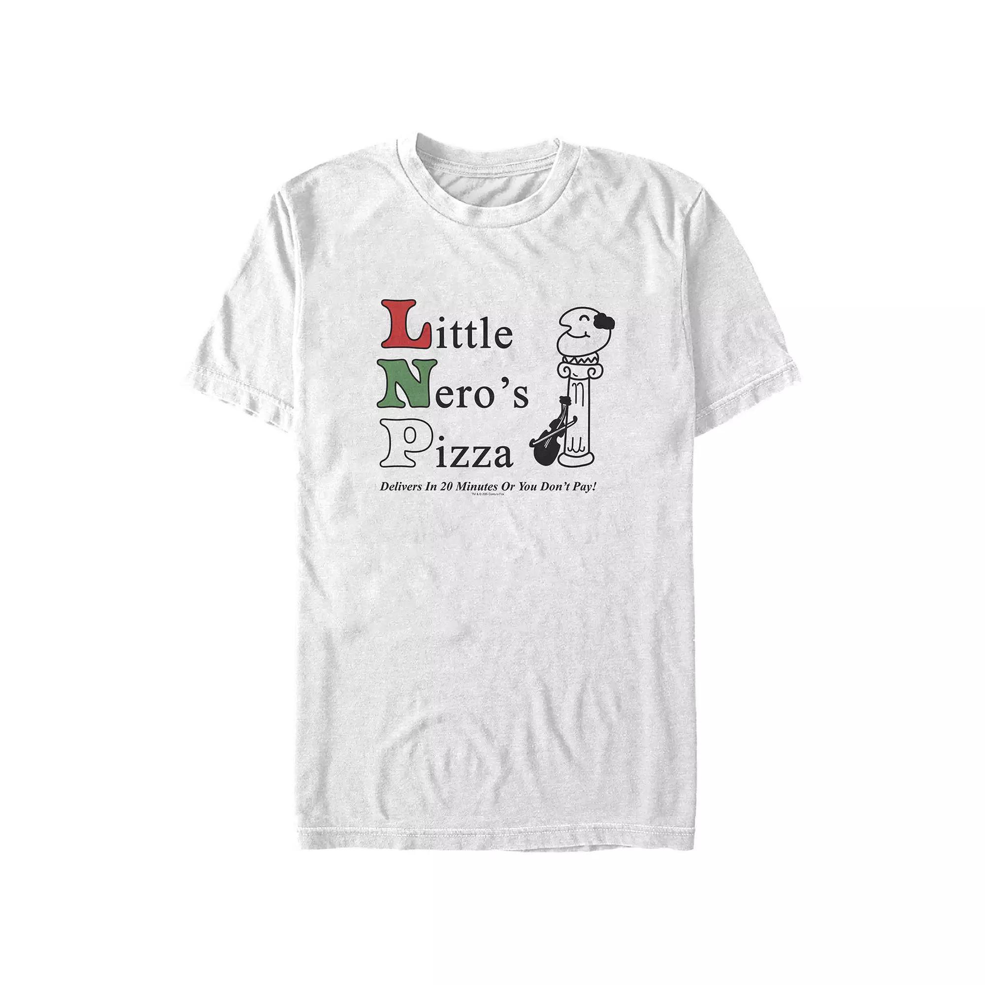 Big & Tall Home Alone Little Nero's Pizza Graphic Tee, Men's, Size: 5XL, White Product Image