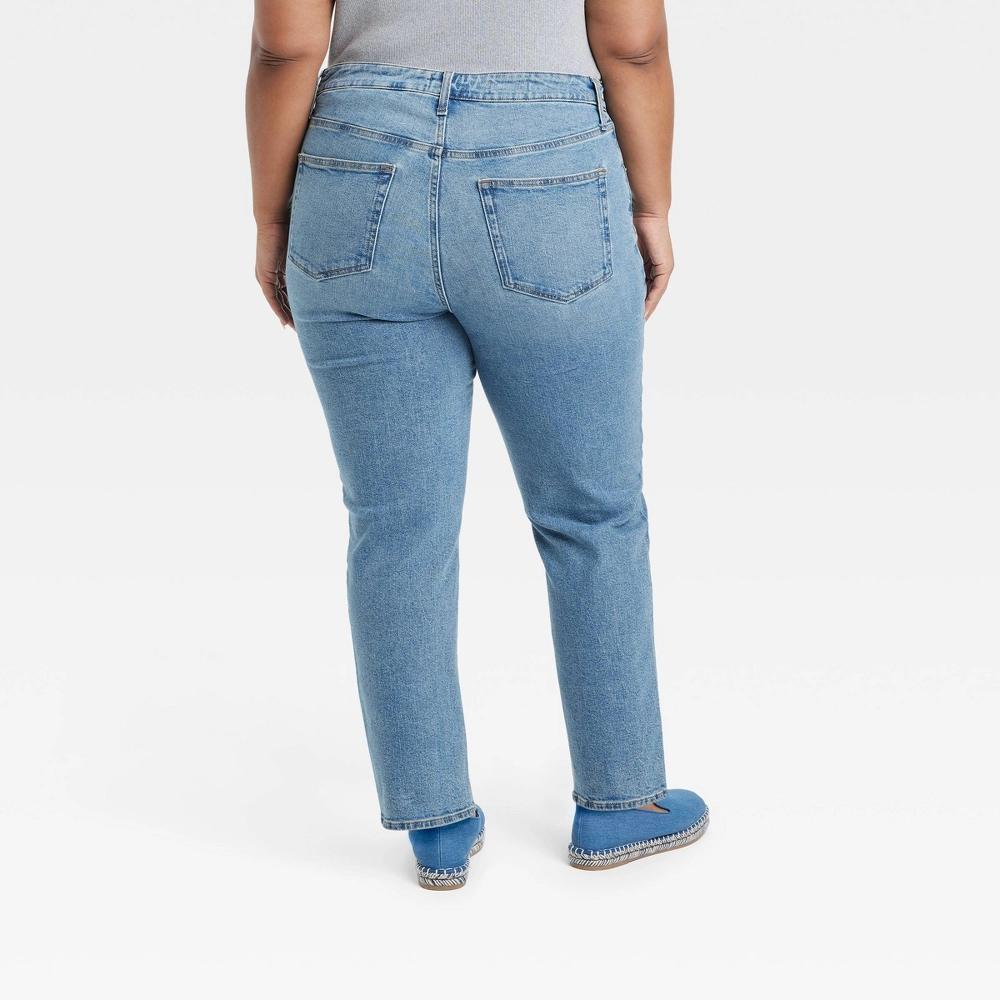 Womens Mid-Rise 80s Slim Fit Jeans - Universal Thread Medium Wash 30: Cotton , Ankle Length, Stretch Fabric, Fly Button Closure Product Image