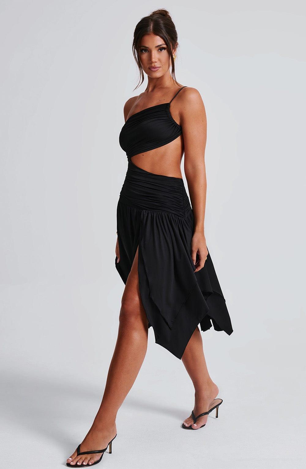Emeline Midi Dress - Black Product Image