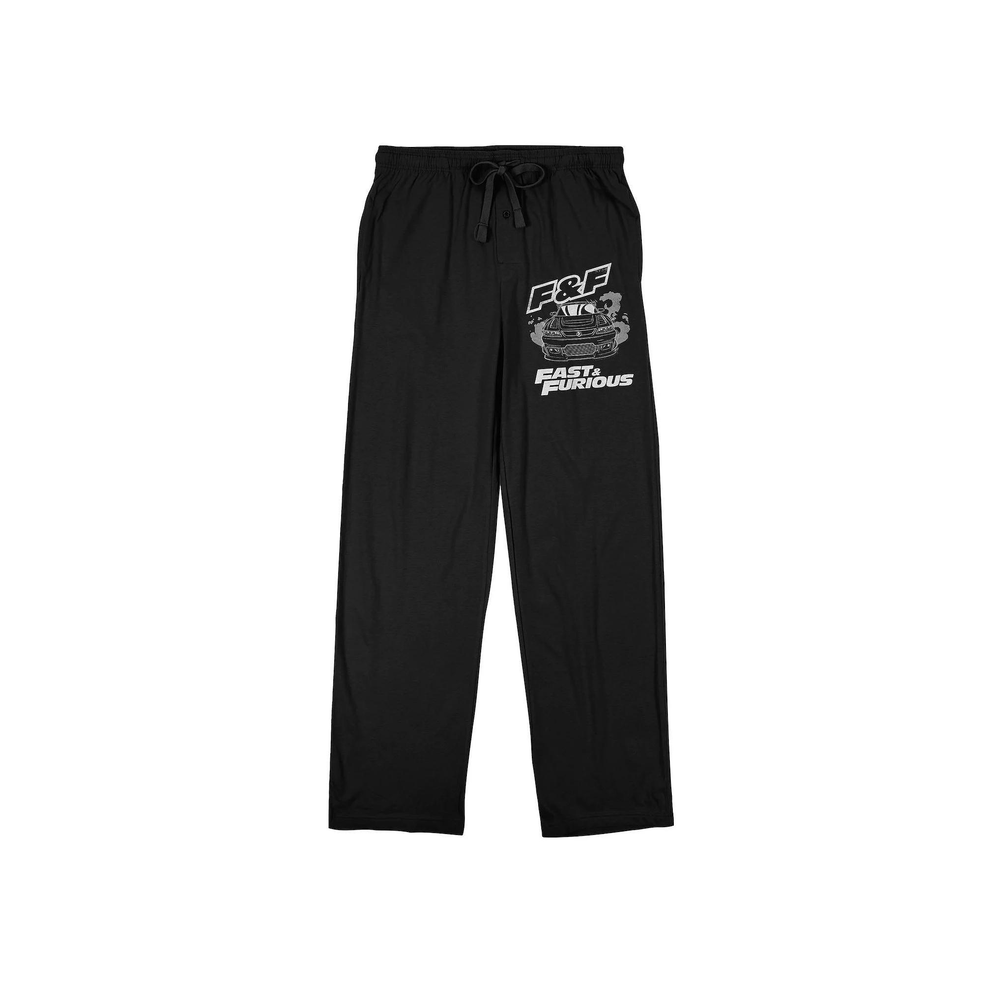 Men's The Fast & The Furious Car Sleep Pants, Size: XXL, Black Product Image