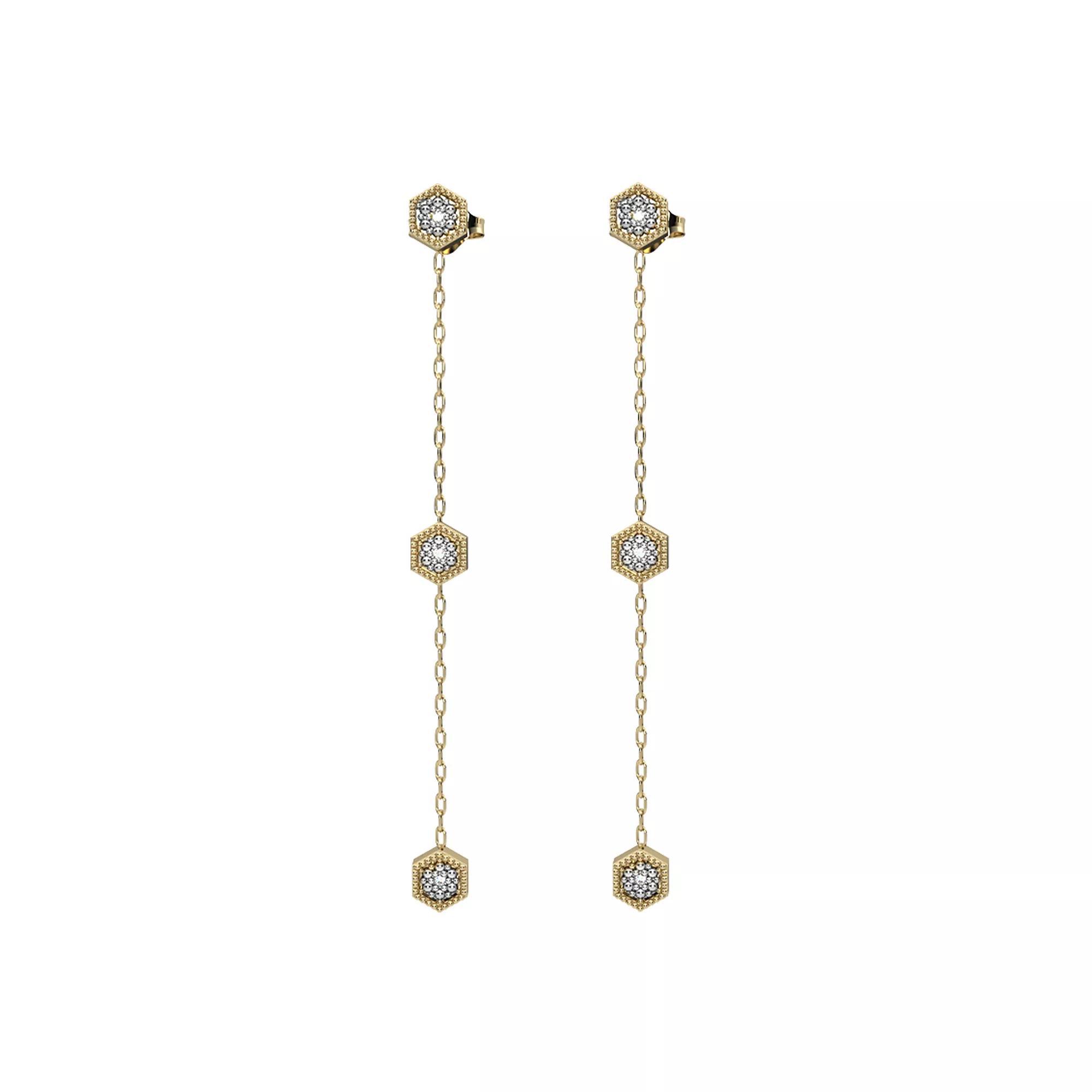 10k Gold Diamond Accent Drop Earrings, Women's Product Image