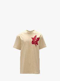 FLOWER PRINT T-SHIRT in neutrals | JW Anderson US  Product Image