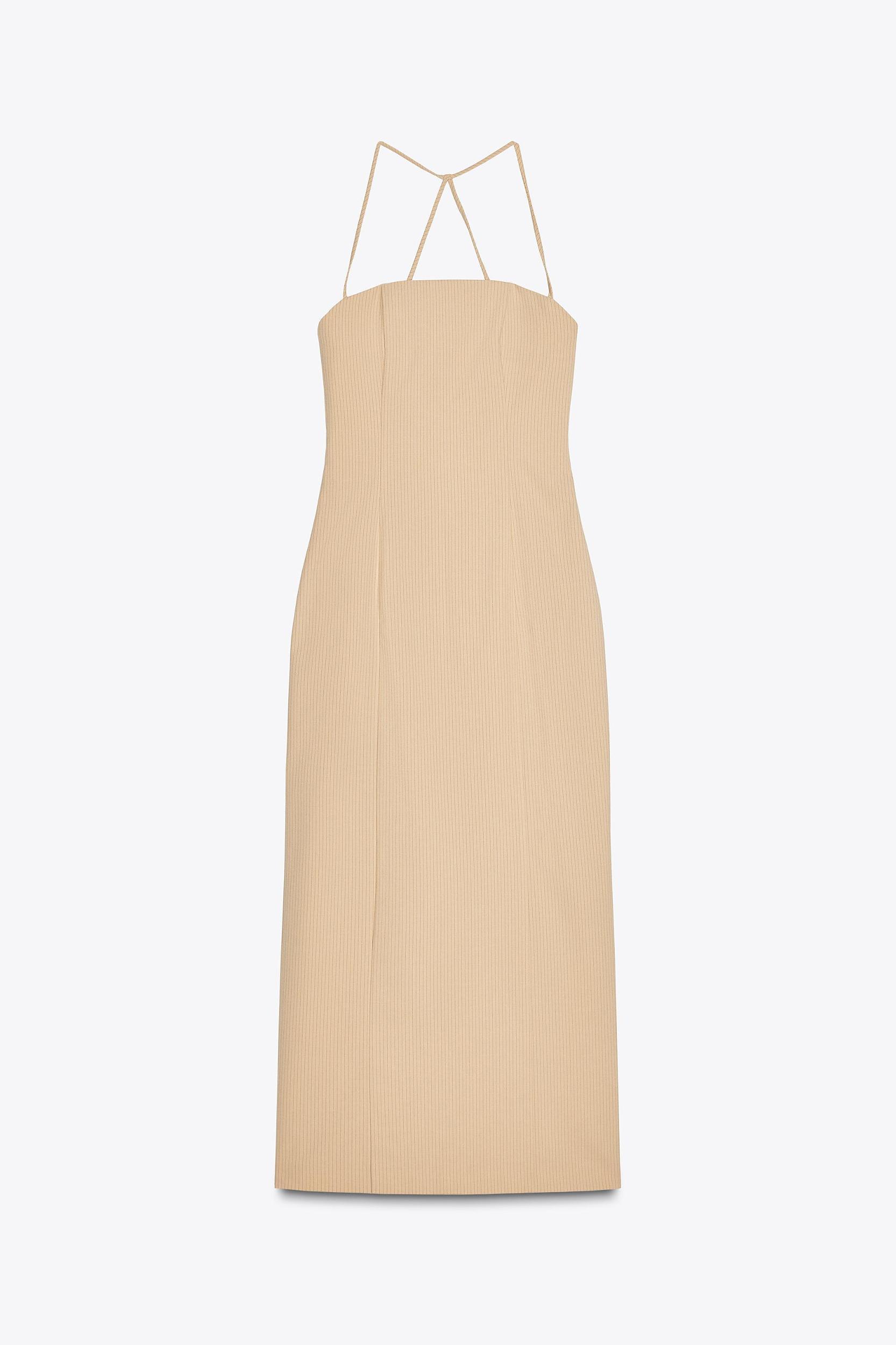 PINSTRIPE MIDI DRESS Product Image