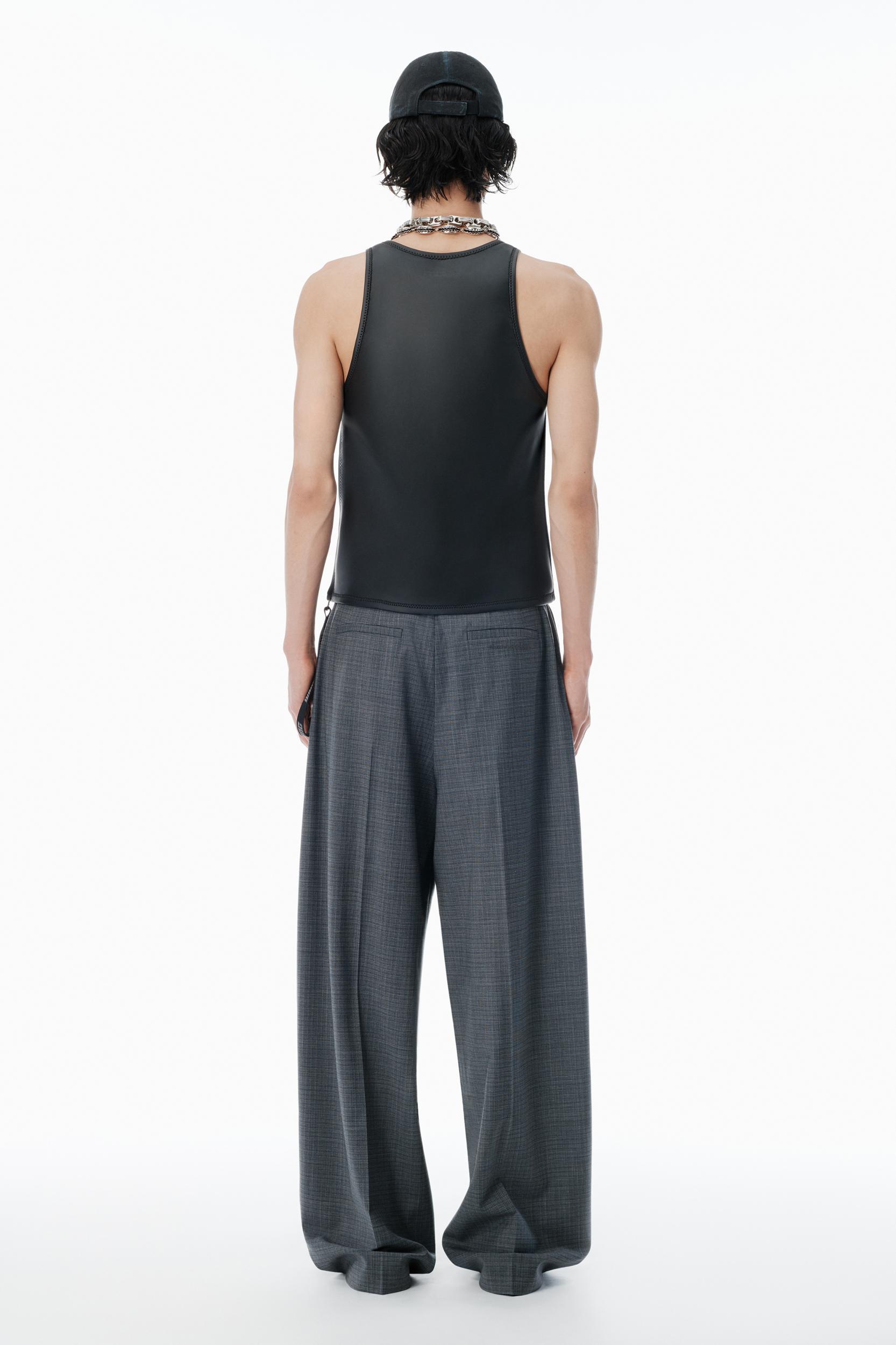 Dark Grey Wool-blend Pants Product Image