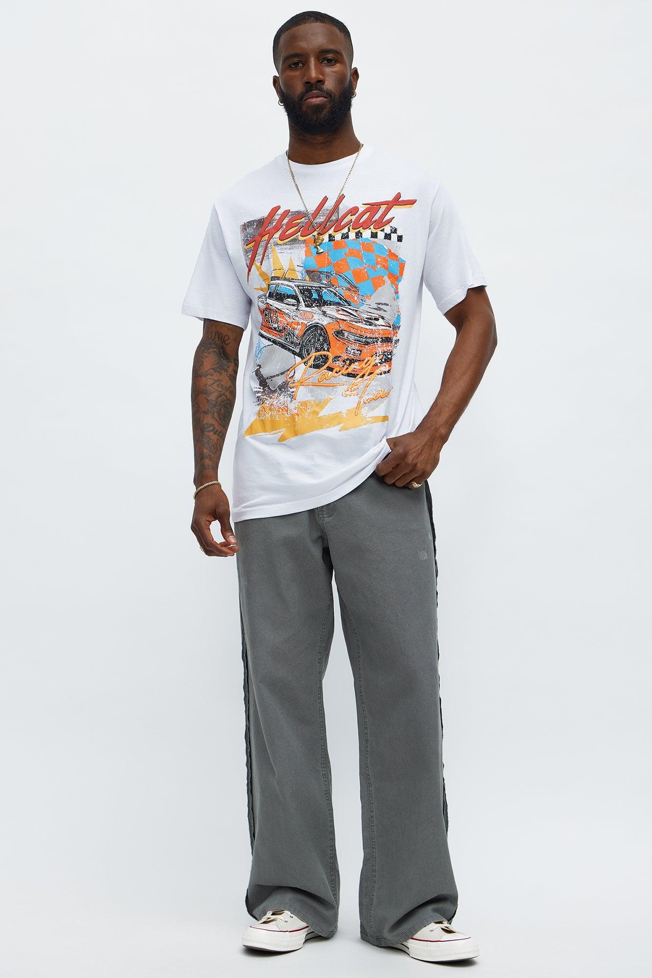 Dodge Hellcat Racing Short Sleeve Tee - White Product Image