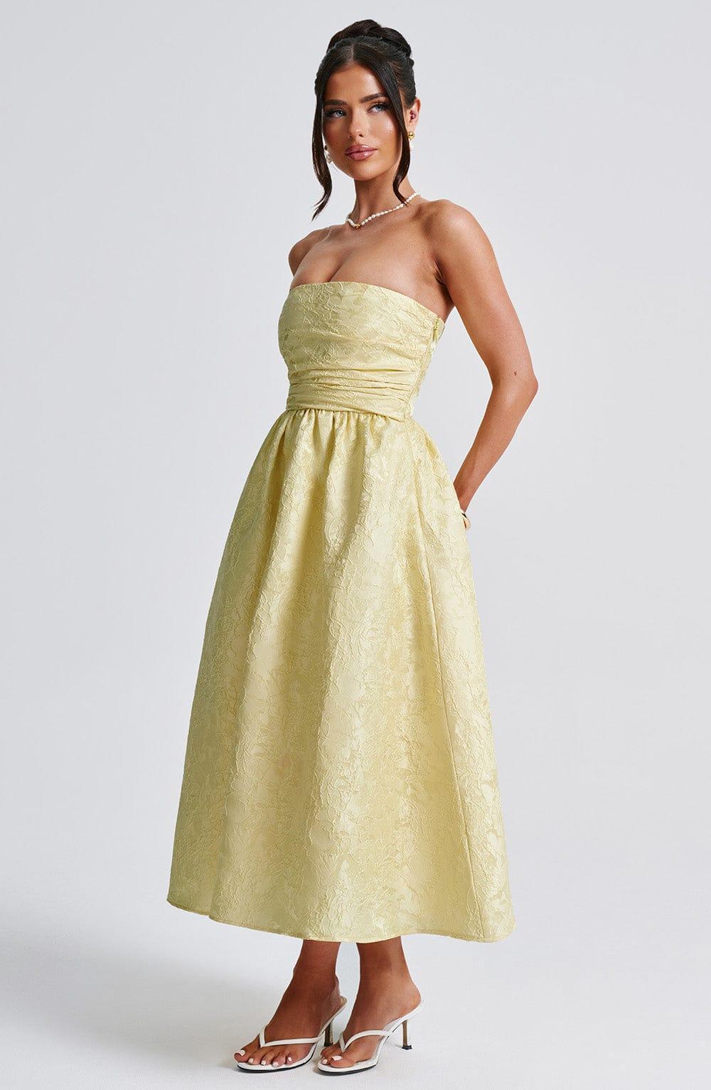 Saoirse Midi Dress - Lemon Product Image