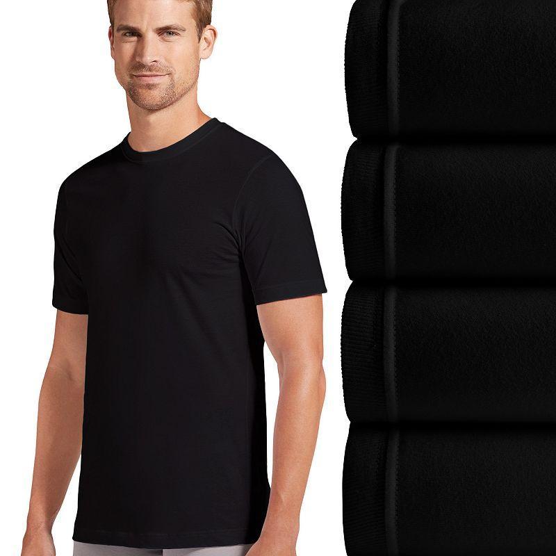 Men's Jockey® Classic 3-pack +1 Bonus StayCool+ Crewneck Tees, Size: Large, All White Product Image