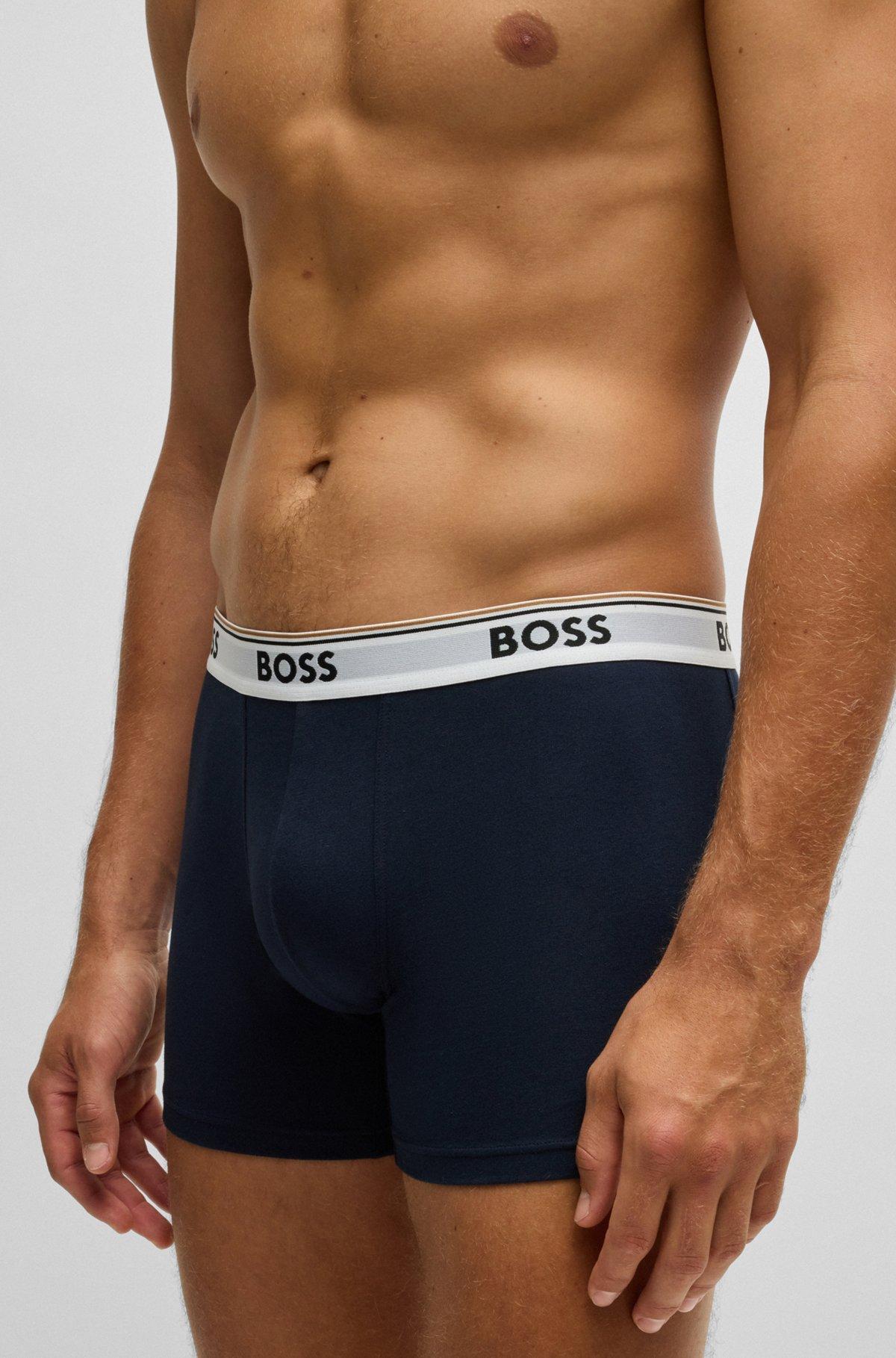 Three-pack of stretch cotton boxer briefs Product Image