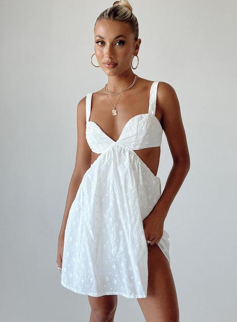 Khalia Mini Dress White Product Image
