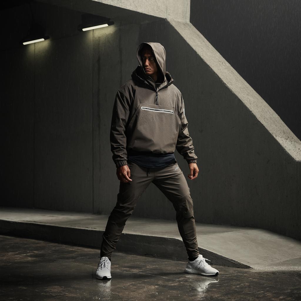 0717. Weather-Ready Anorak Jacket  - Deep Taupe Product Image