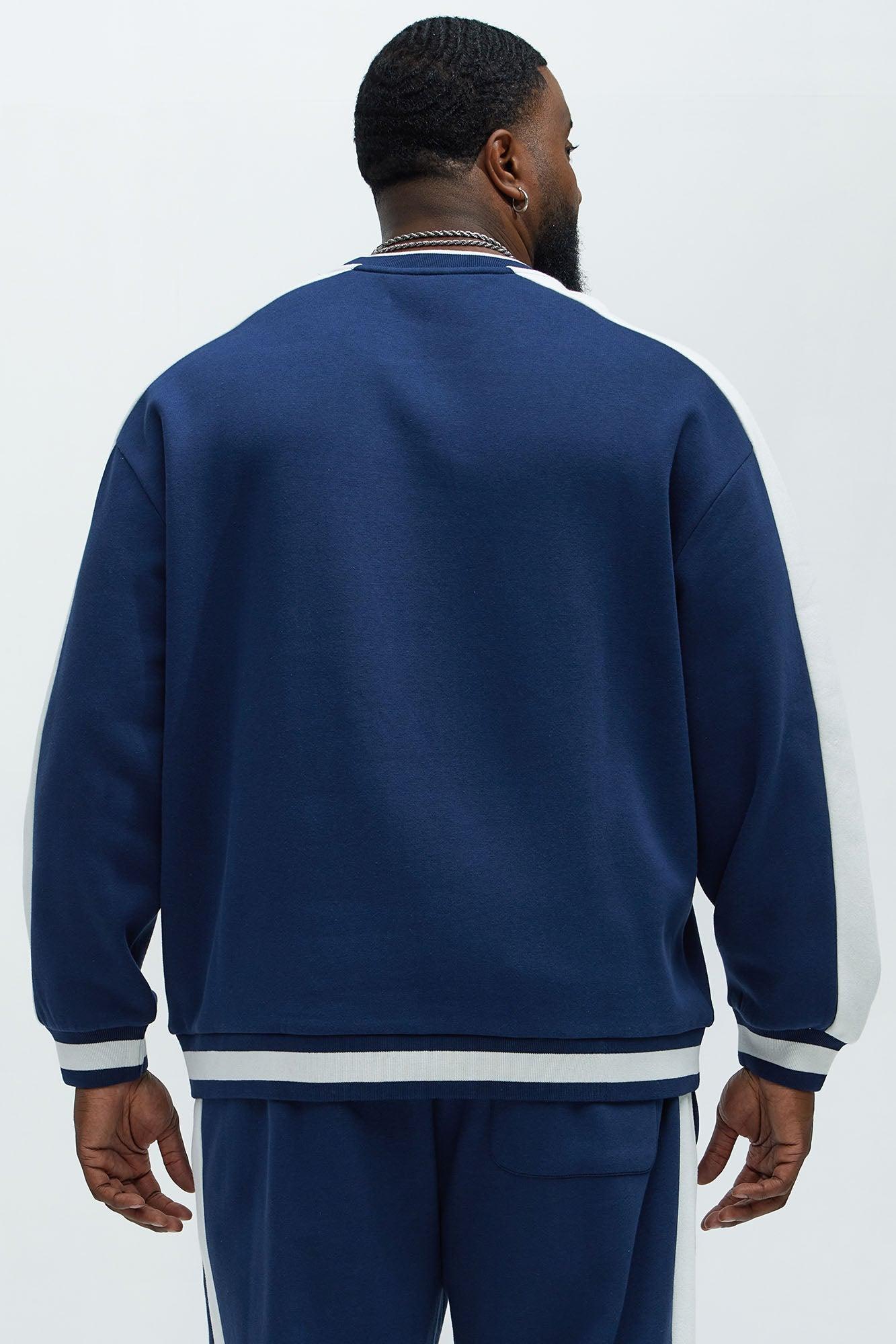 Tyson Drayton Contrast Sweatshirt - Navy/combo Product Image
