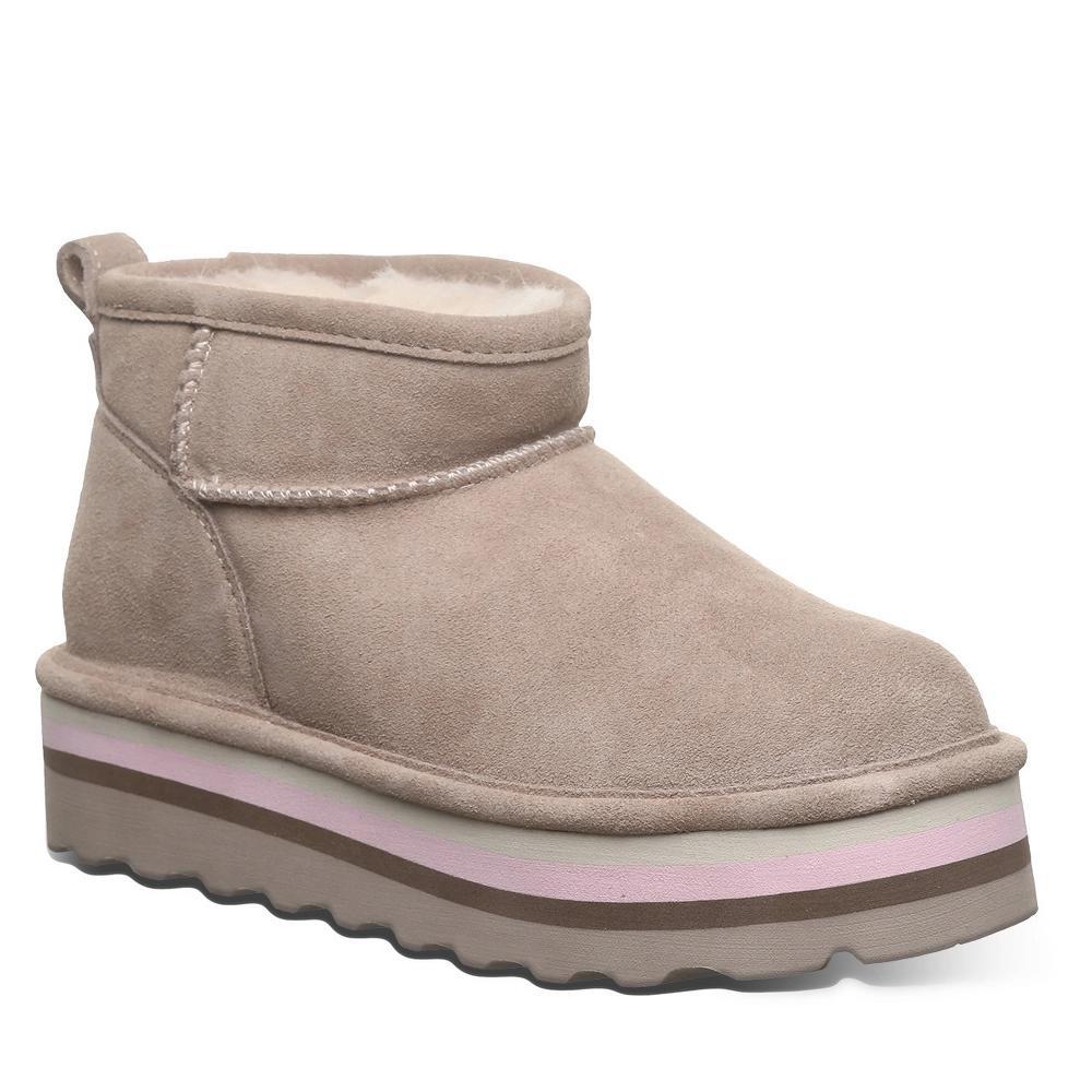 Bearpaw Retro Shorty Women's Suede Winter Boots, Size: 10, Iced Brown Solid Product Image