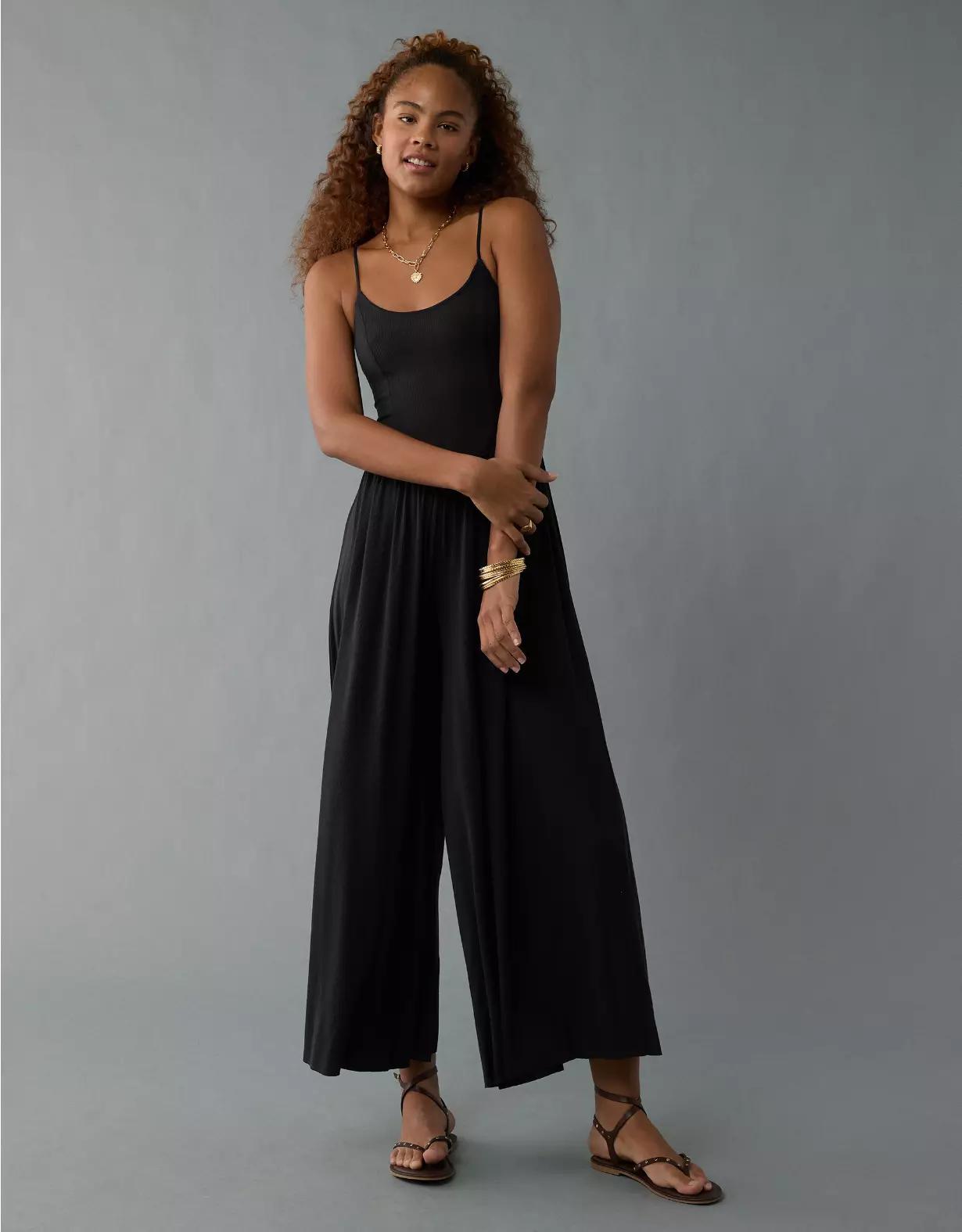 AE Soft and Sexy Wide-Leg Jumpsuit Women's Product Image