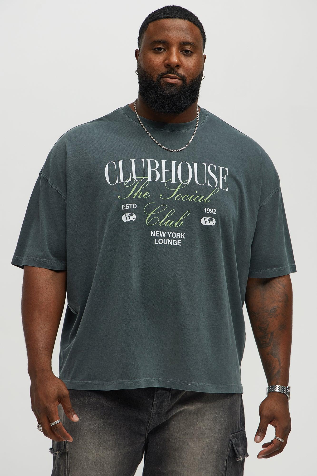Clubhouse NYC Oversized Short Sleeve Tee - Grey Product Image
