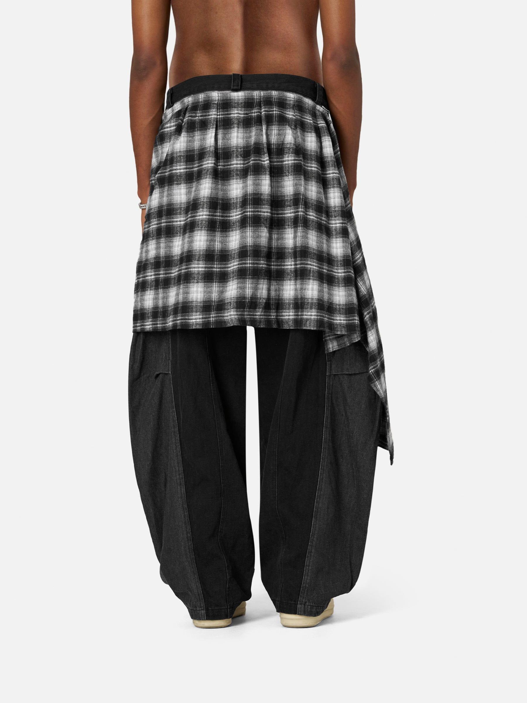 Aelfric Eden Plaid Super Baggy Barrel Jeans Product Image