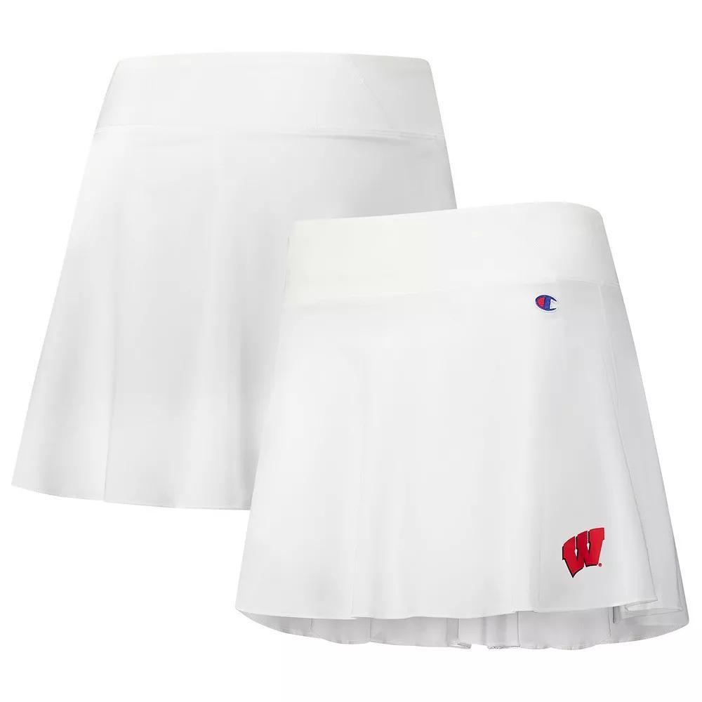 Women's Champion White Wisconsin Badgers Tailgate Soft Touch Skort, Size: XL Product Image