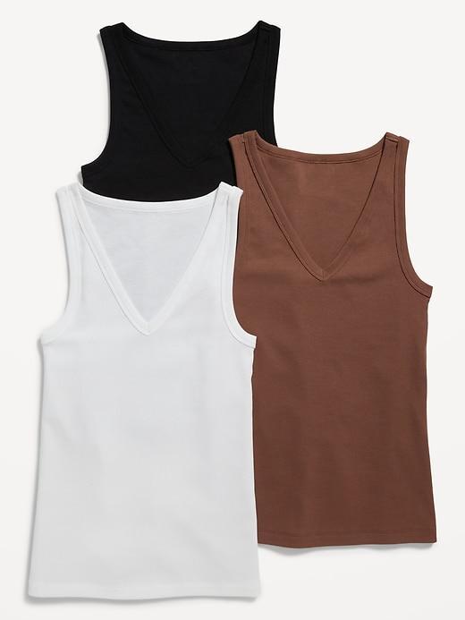 Slim-Fit First Layer Rib-Knit Tank Top 3-Pack Product Image