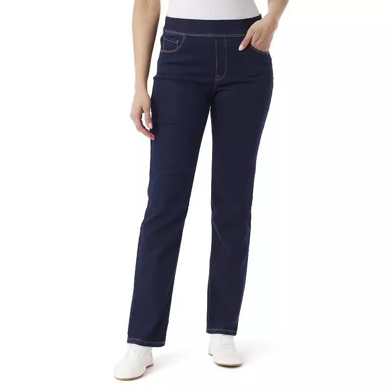 Women's Gloria Vanderbilt Knitology Amanda Pull-on Jeans, Size: Large, Terno Product Image