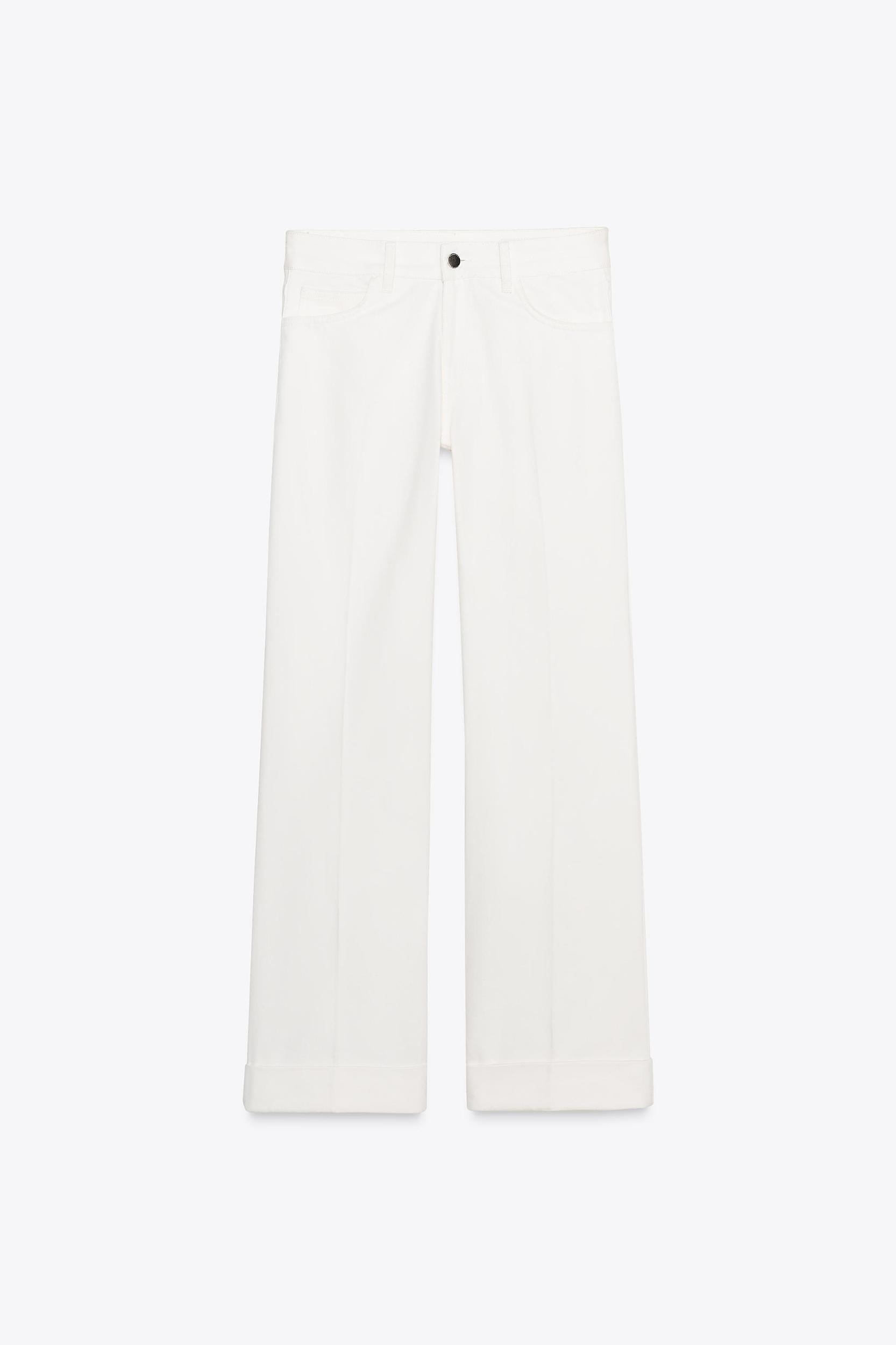 ZW COLLECTION LOW-RISE FLARE JEANS Product Image