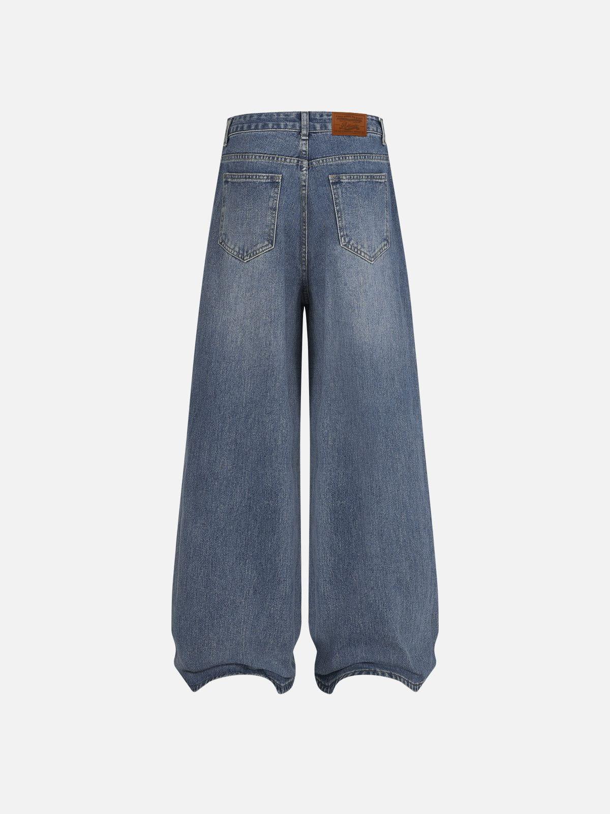Aelfric Eden Drawstring Washed Baggy Jeans Female Product Image