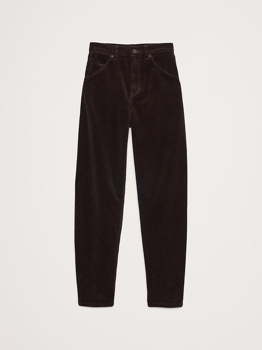 High-Rise Bow Corduroy Pant Product Image