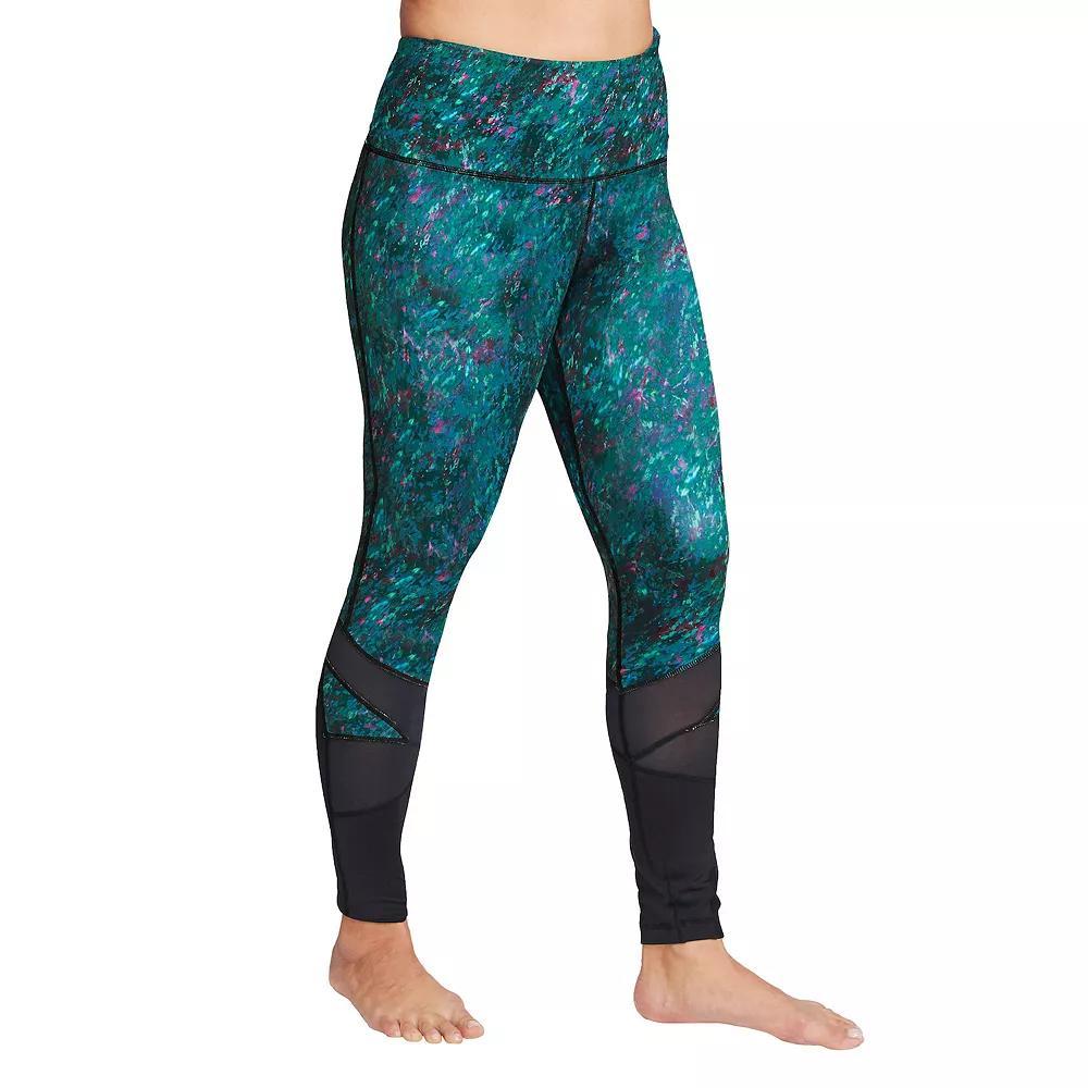 Plus Size Mazu Swim High-Waist Slimming Swim Leggings, Women's, Size: 1XL, Green Product Image