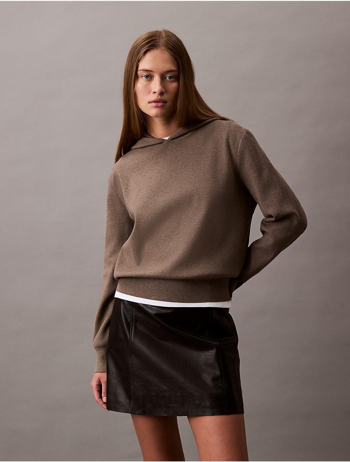 Calvin Klein Womens Tech Knit Hoodie Product Image