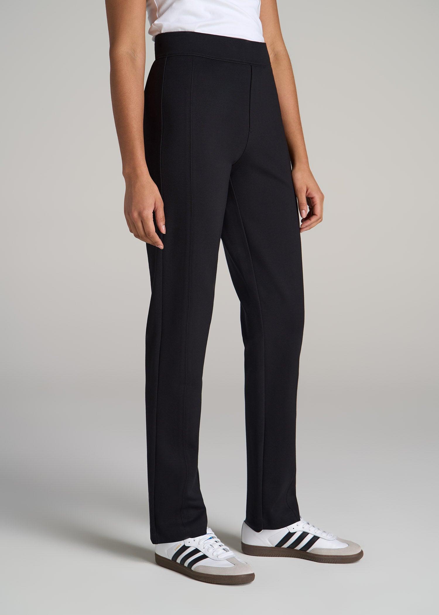 Pull on Slim Dress Pants Women's in Black Product Image