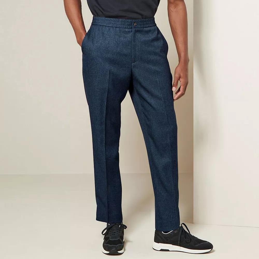 Men's NEXT Jogger Style Trouser Grey, Size: 38, Blue Product Image