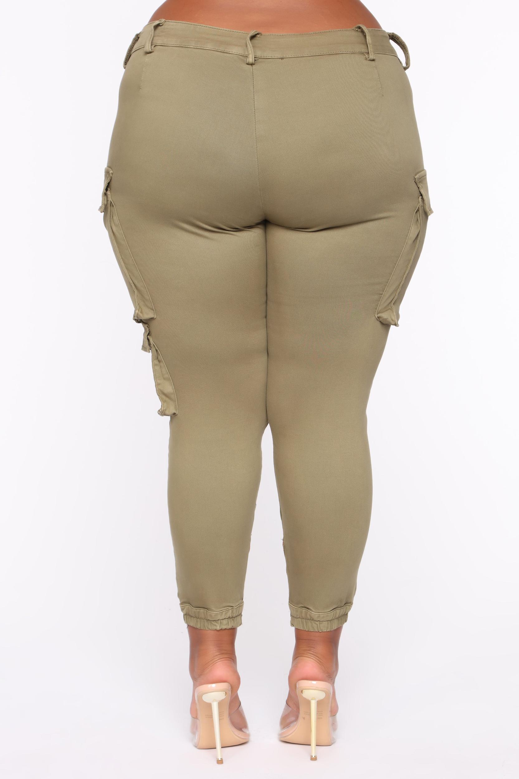Kalley Cargo Pants - Olive Product Image