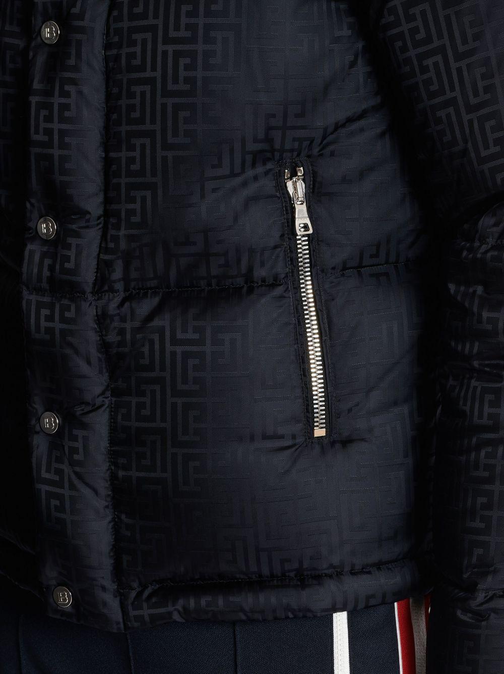 monogram-jacquard puffer jacket Product Image