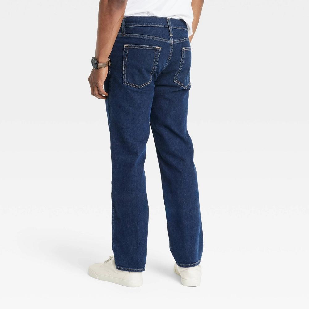 Mens Straight Fit Jeans - Goodfellow & Co Navy Denim 32x30 Product Image