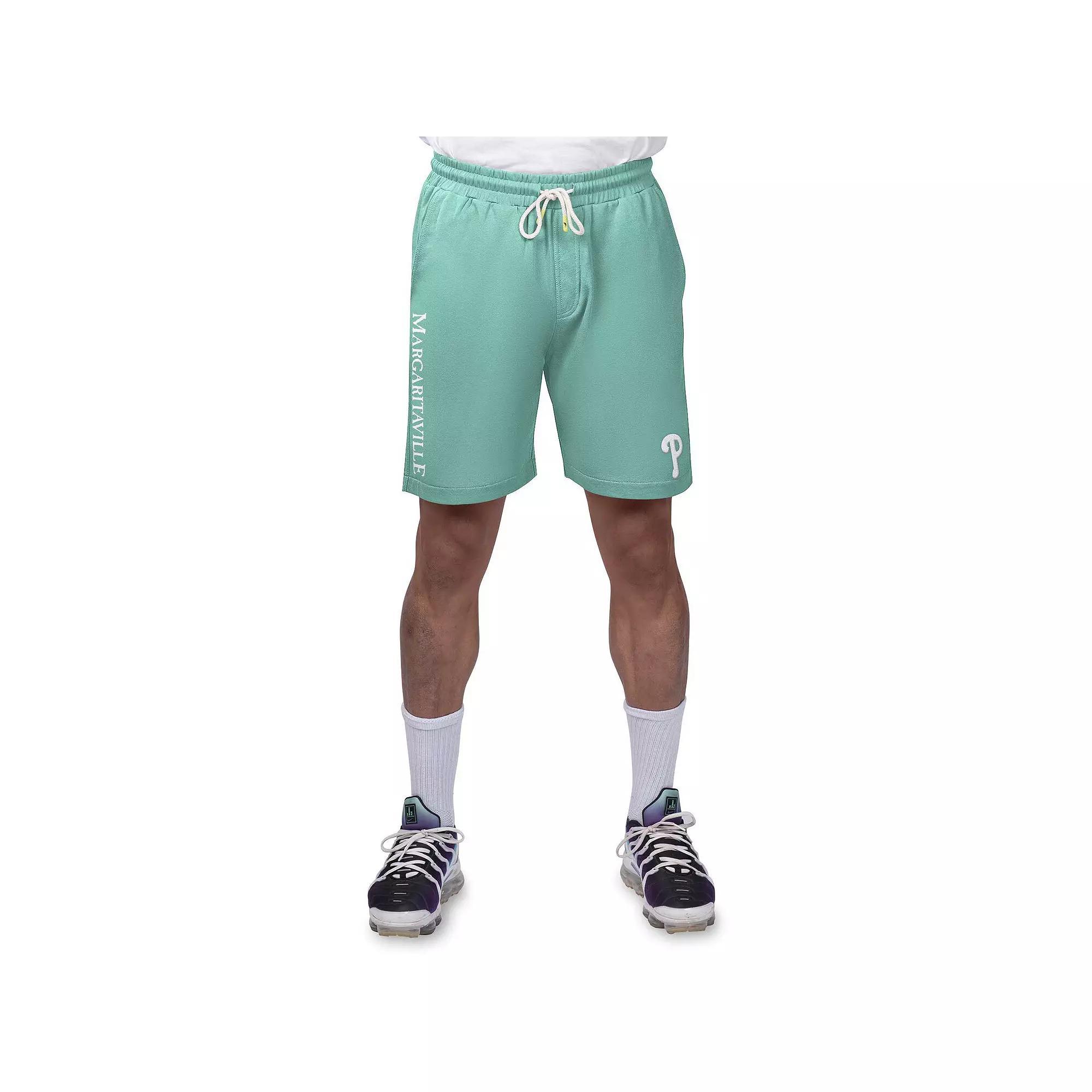 Men's Margaritaville Light Blue Los Angeles Dodgers Peached French Terry Shorts, Size: XL Product Image